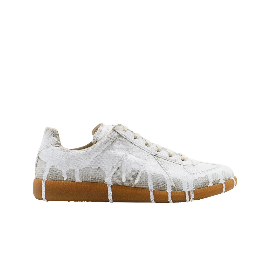 메종 마르지엘라 캔버스 페인트 화이트 레플리카 스니커즈(Maison Margiela Canvas Paint White Replica Sneakers)