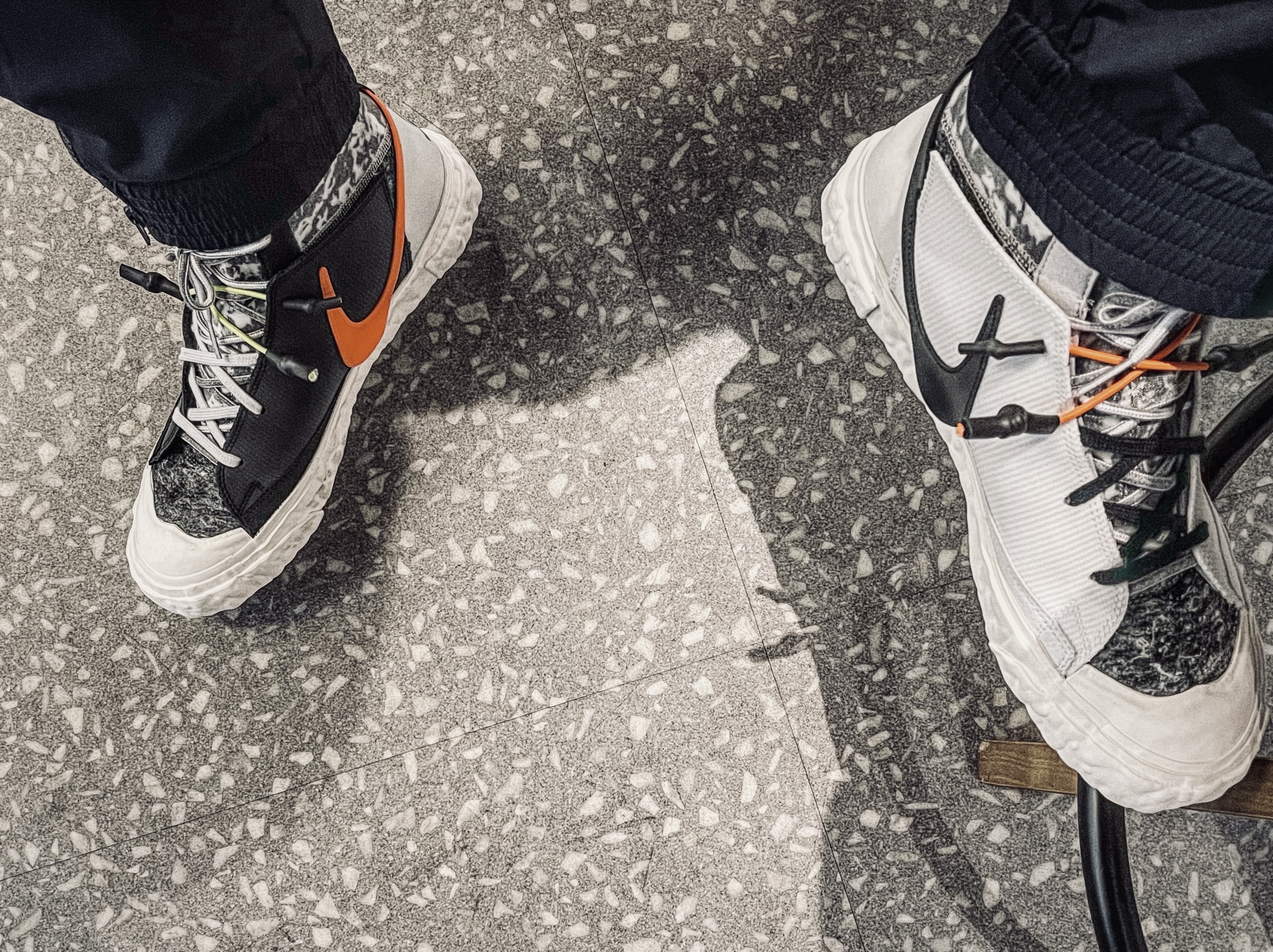 Nike x Readymade Blazer Mid Black, Nike x Readymade Blazer Mid White 착용 스타일 - 2