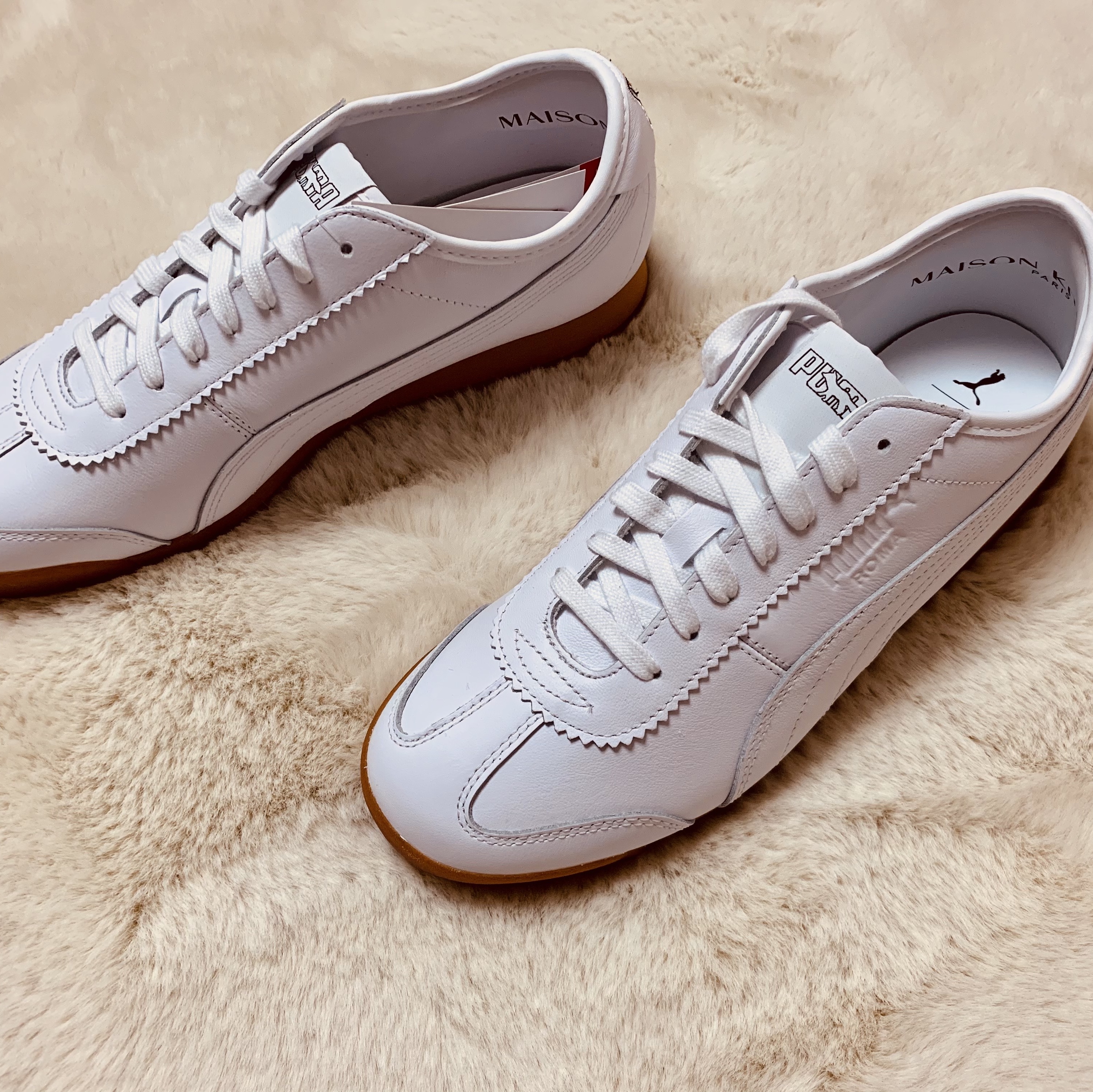 Puma x Maison Kitsune Roma White 착용 스타일 - 1