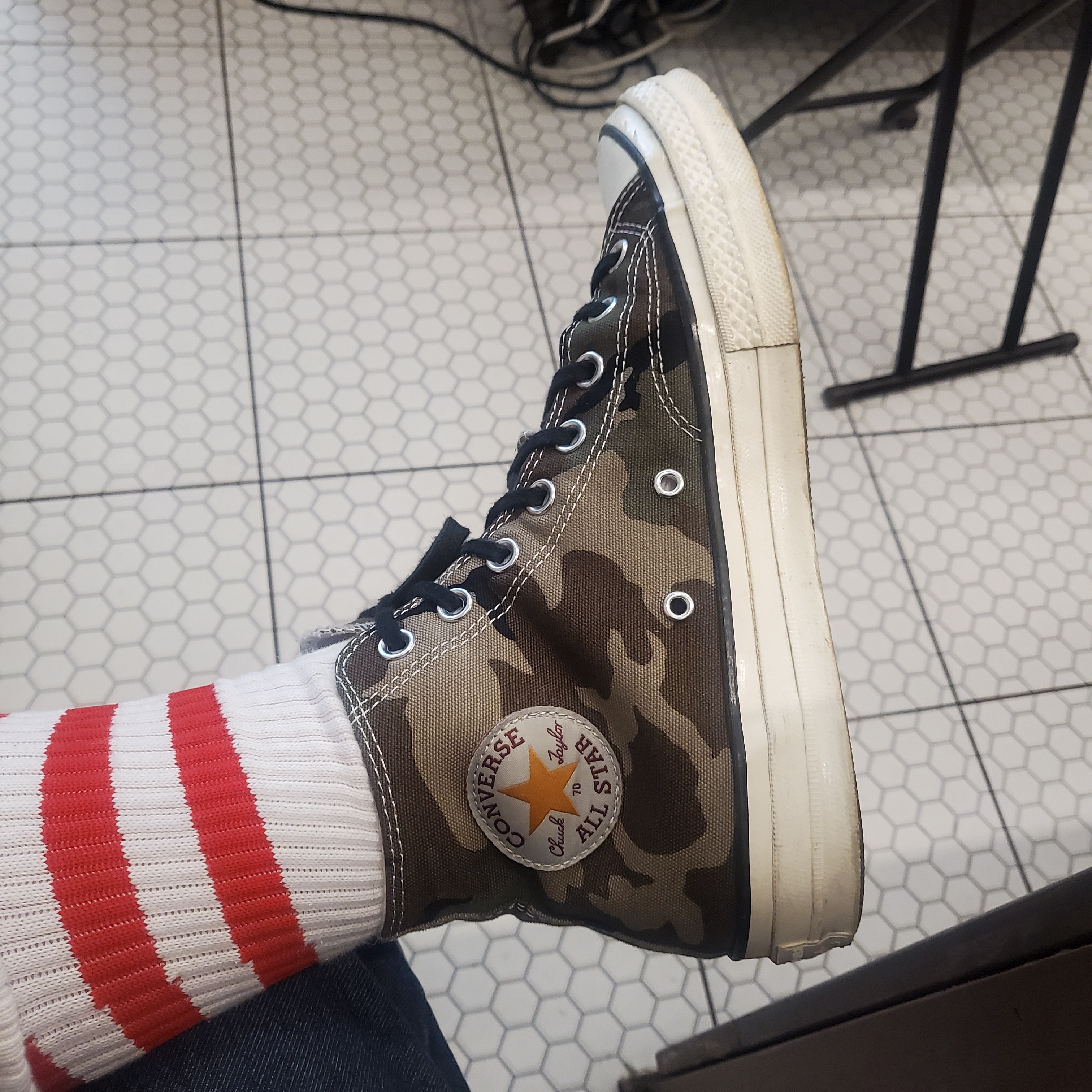 Converse x Carhartt WIP Chuck 70 High Covert Green 착용 스타일