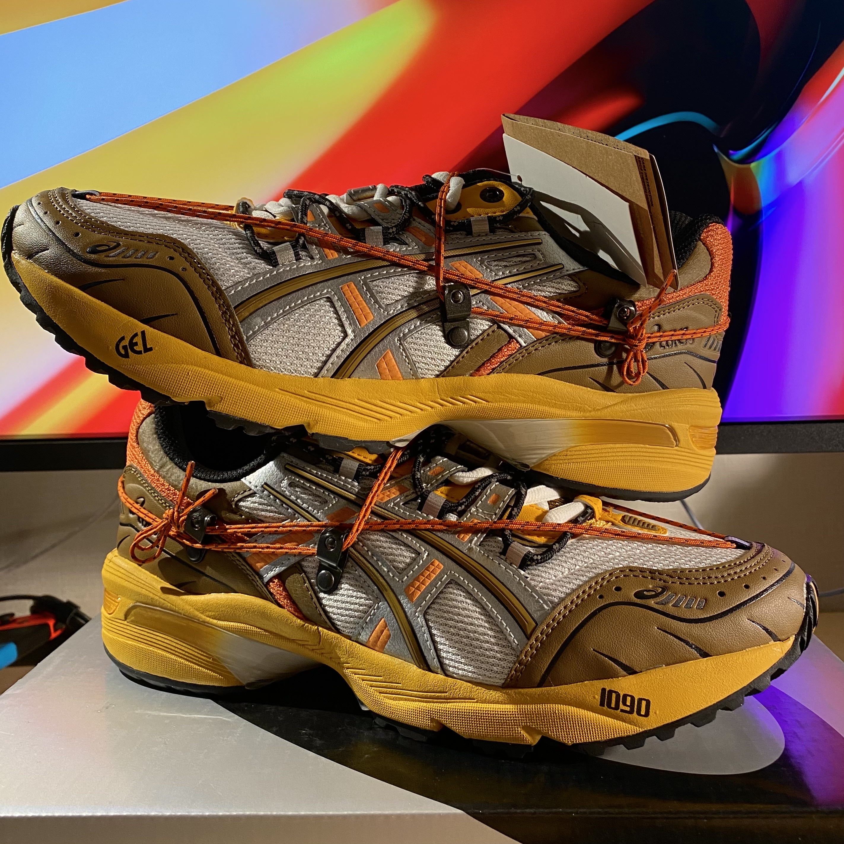 Asics x Andersson Bell Gel-1090 White Orange 착용 스타일 - 3