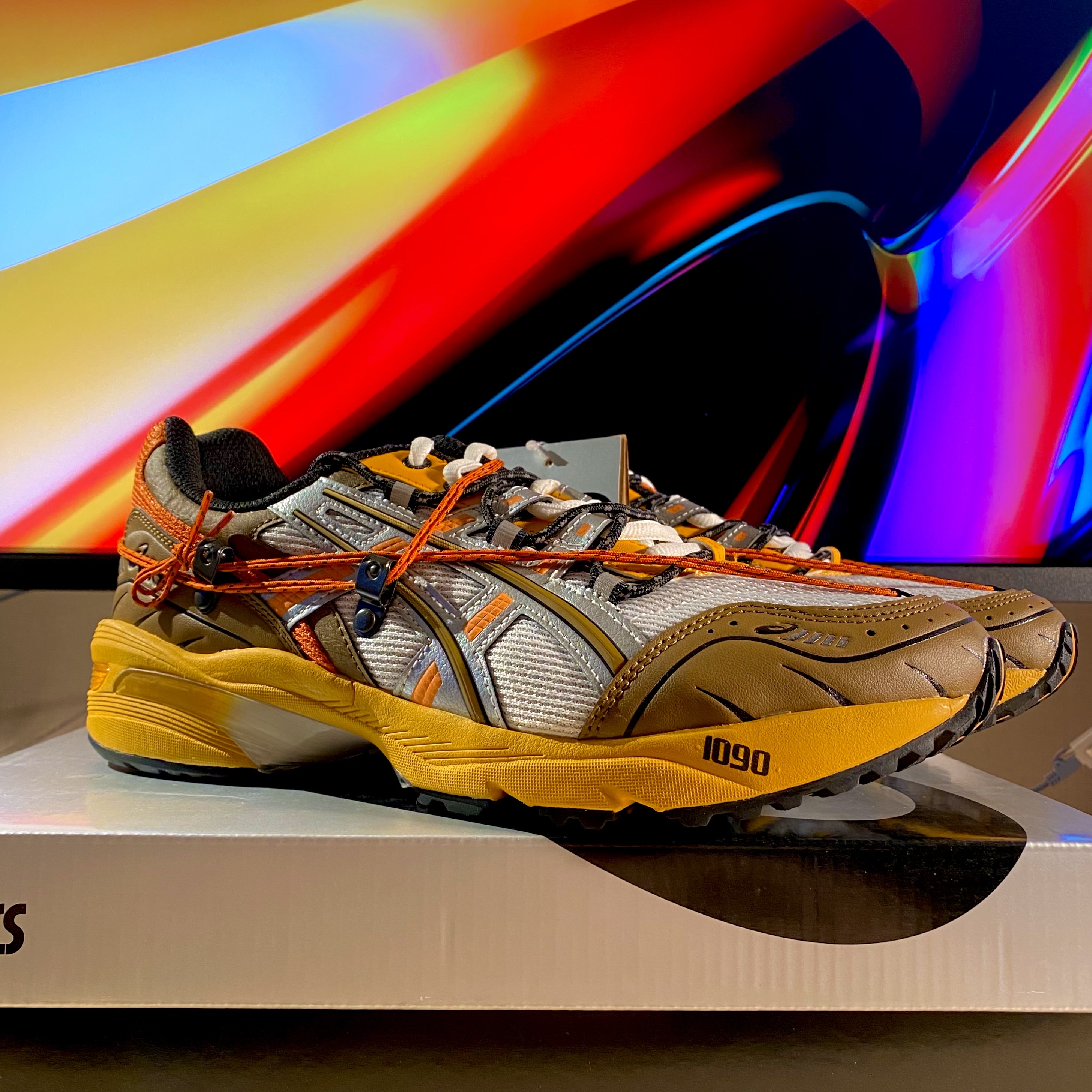 Asics x Andersson Bell Gel-1090 White Orange 착용 스타일 - 1