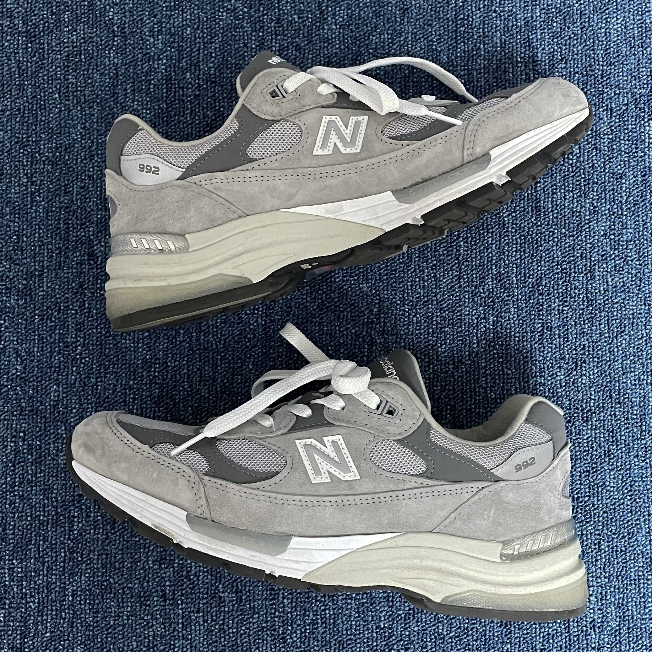 New Balance 992 Made in USA Grey - D Standard 착용 스타일