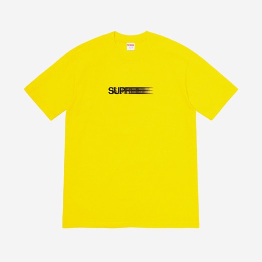 슈프림 모션 로고 티셔츠 옐로우 - 20SS