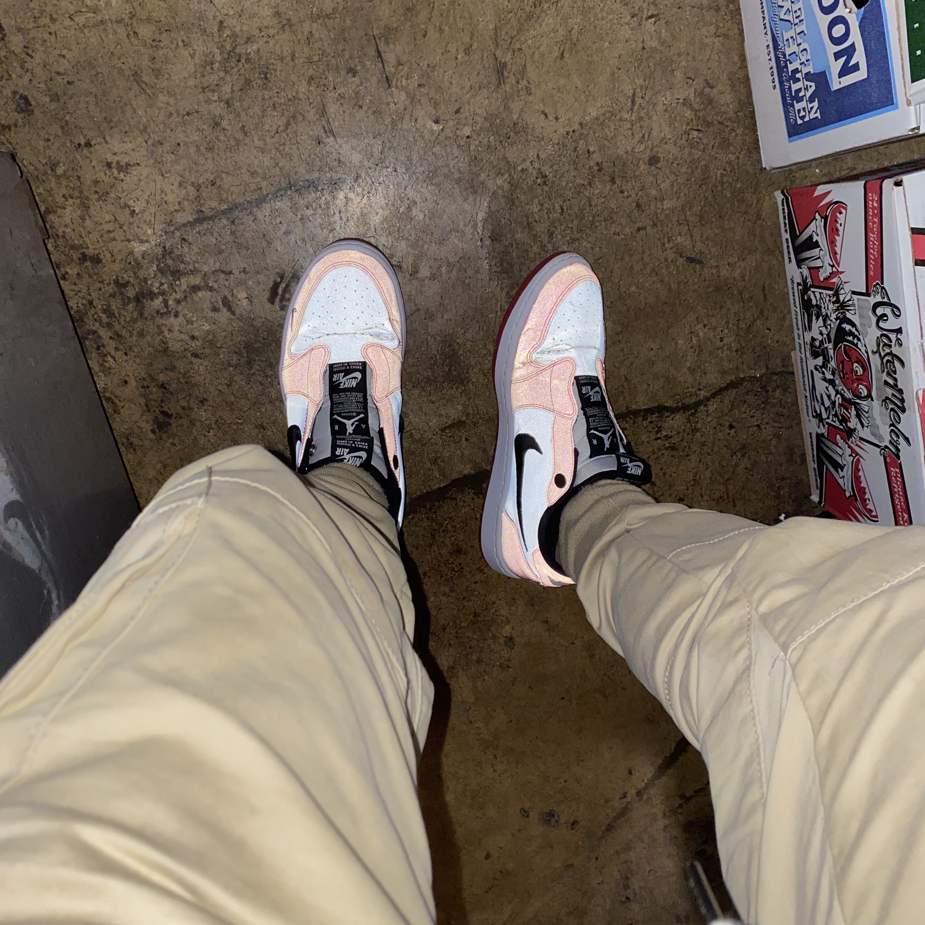 (W) Jordan 1 Low Slip NRG Chicago 착용 스타일