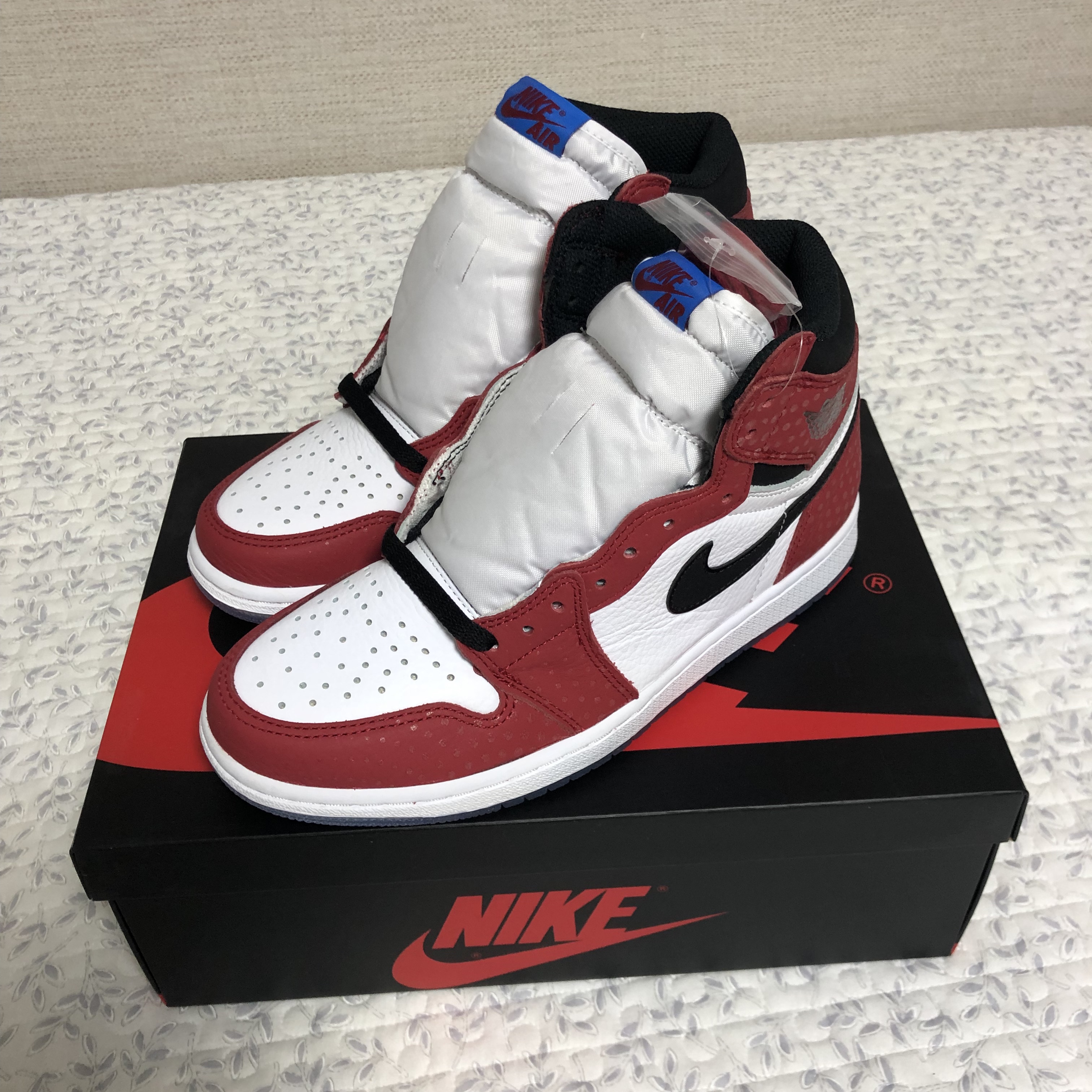 Jordan 1 Retro High Spider-Man Origin Story 착용 스타일