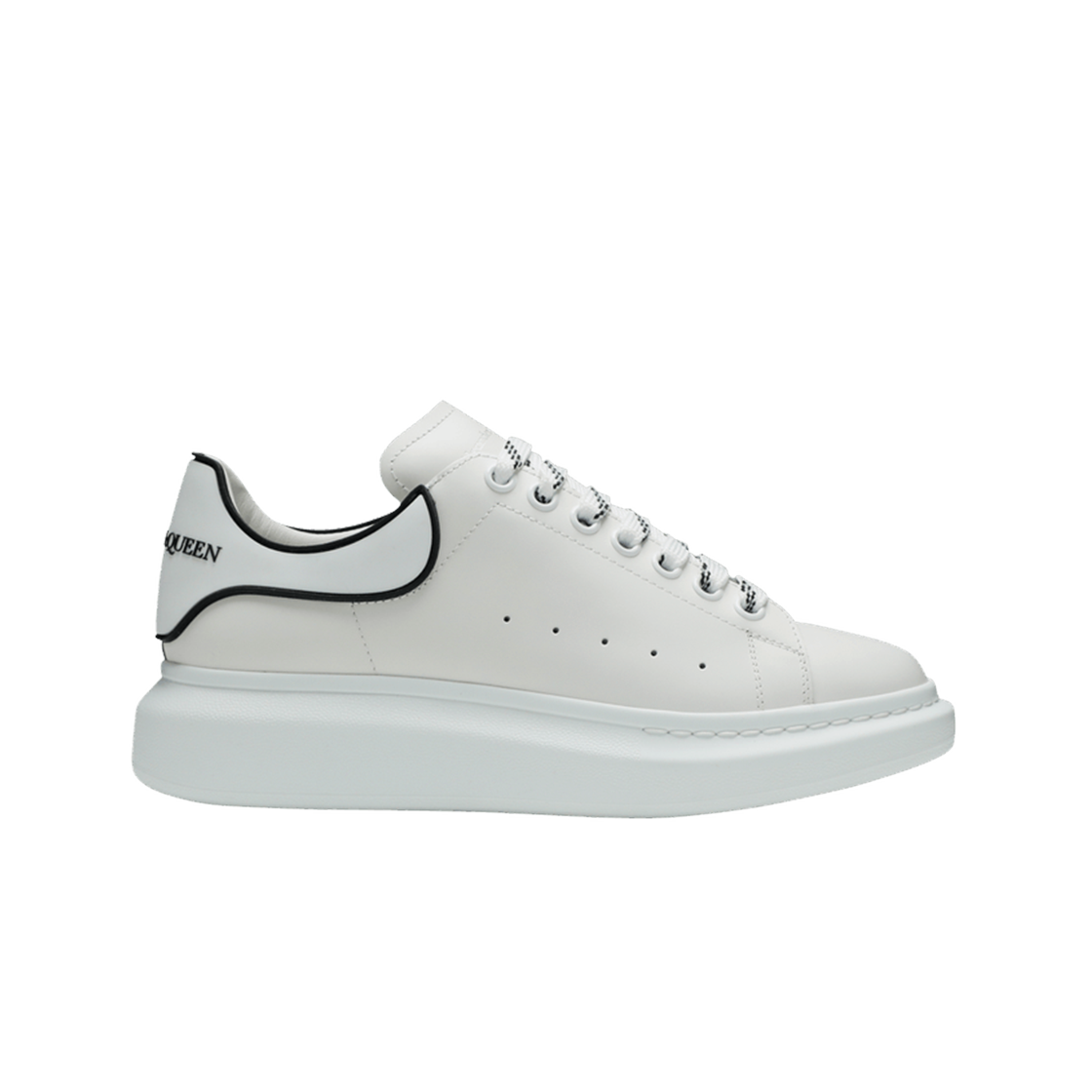 알렉산더 맥퀸 오버사이즈드 스니커즈 화이트 블랙 트림(Alexander McQueen Oversized Sneakers White Black Trim) - 1