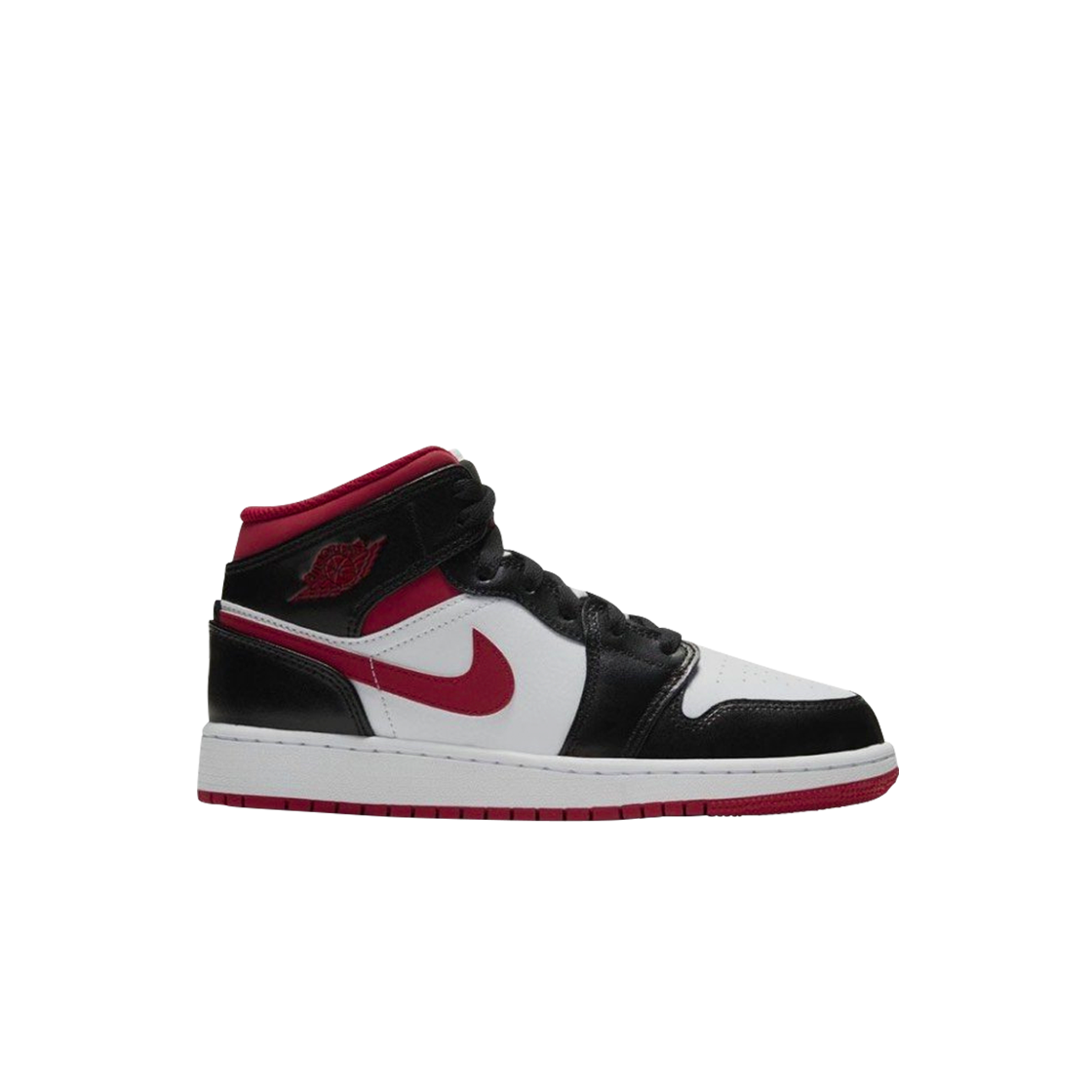 (GS) 조던 1 미드 짐레드 블랙 화이트((GS) Jordan 1 Mid Gym Red Black White)