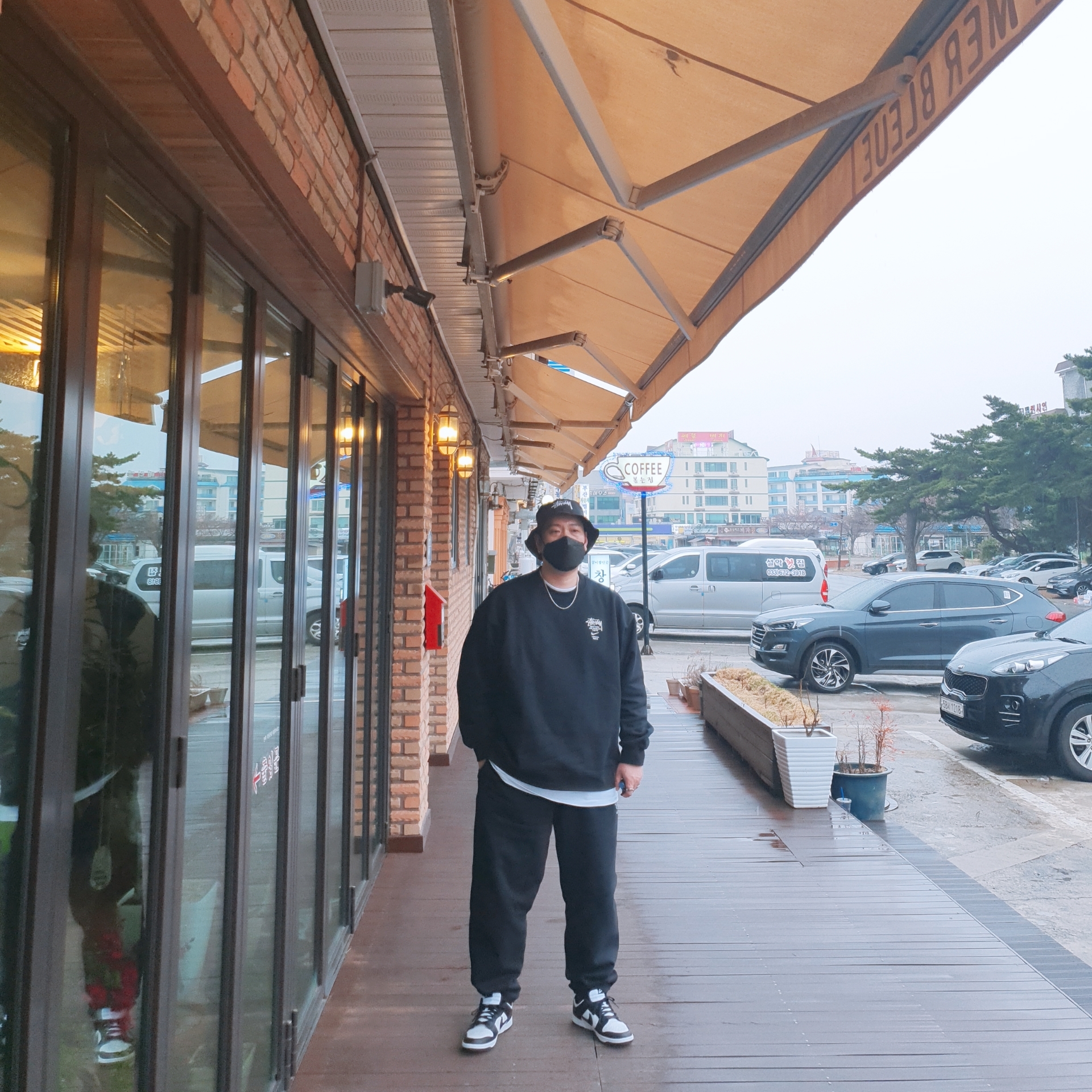 Nike x Stussy NRG ZR Fleece Pants Black - US/EU, Nike x Stussy NRG ZR Fleece Crewneck Black - US/EU 착용 스타일