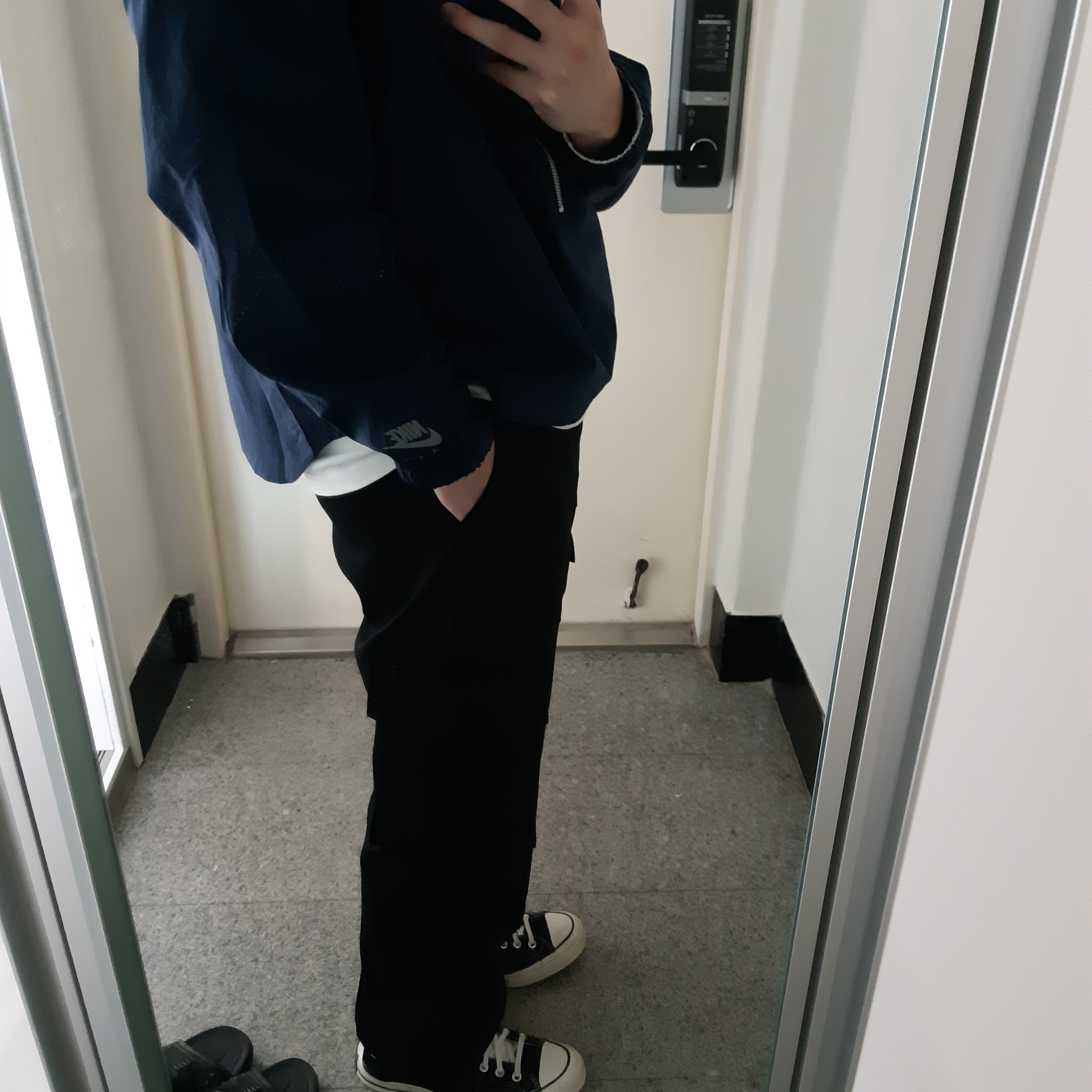Nike x Kim Jones Reversible Wind Breaker Navy - Asia 착용 스타일 - 2