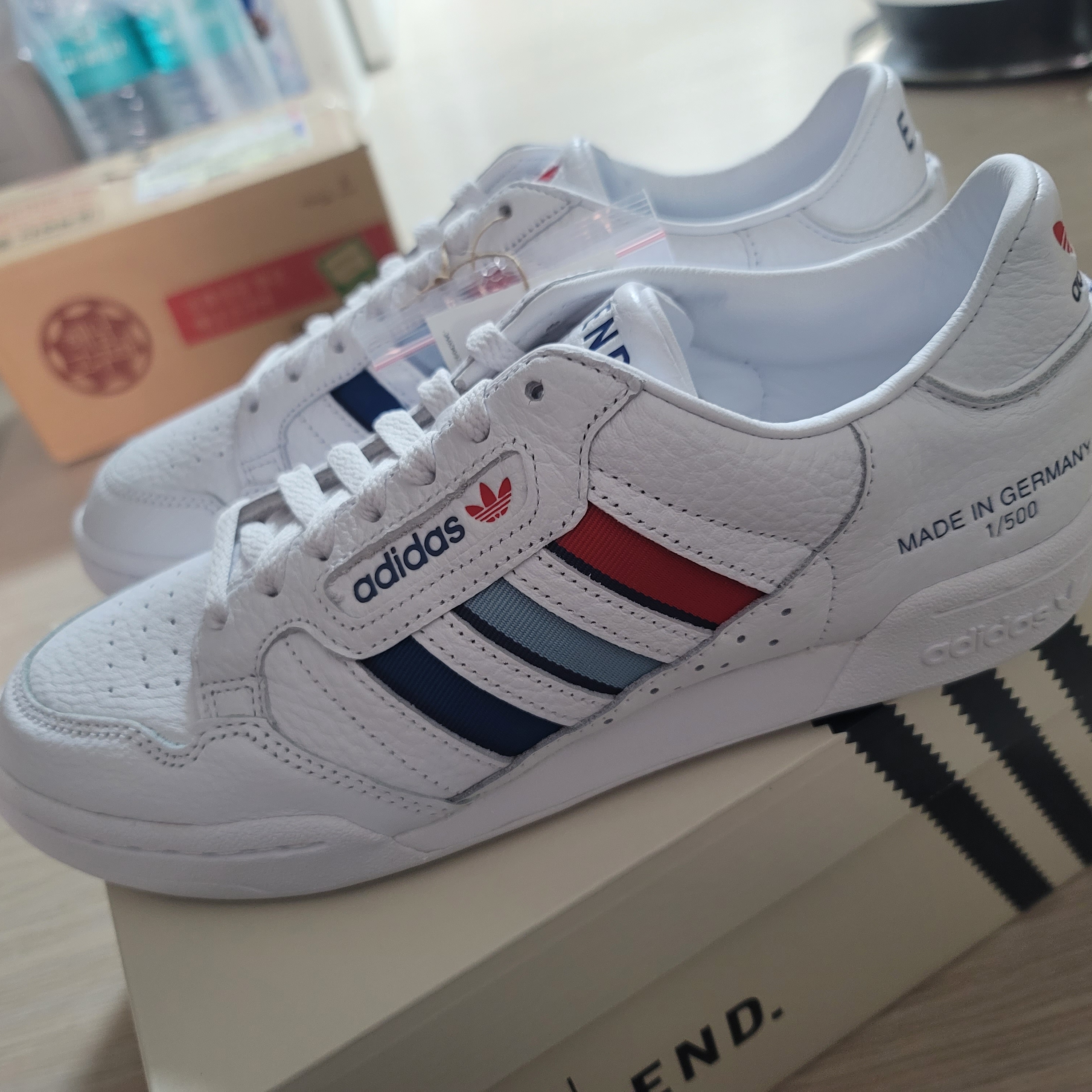 Adidas x END. Continental 80 MIG German Engineering White 착용 스타일 - 1