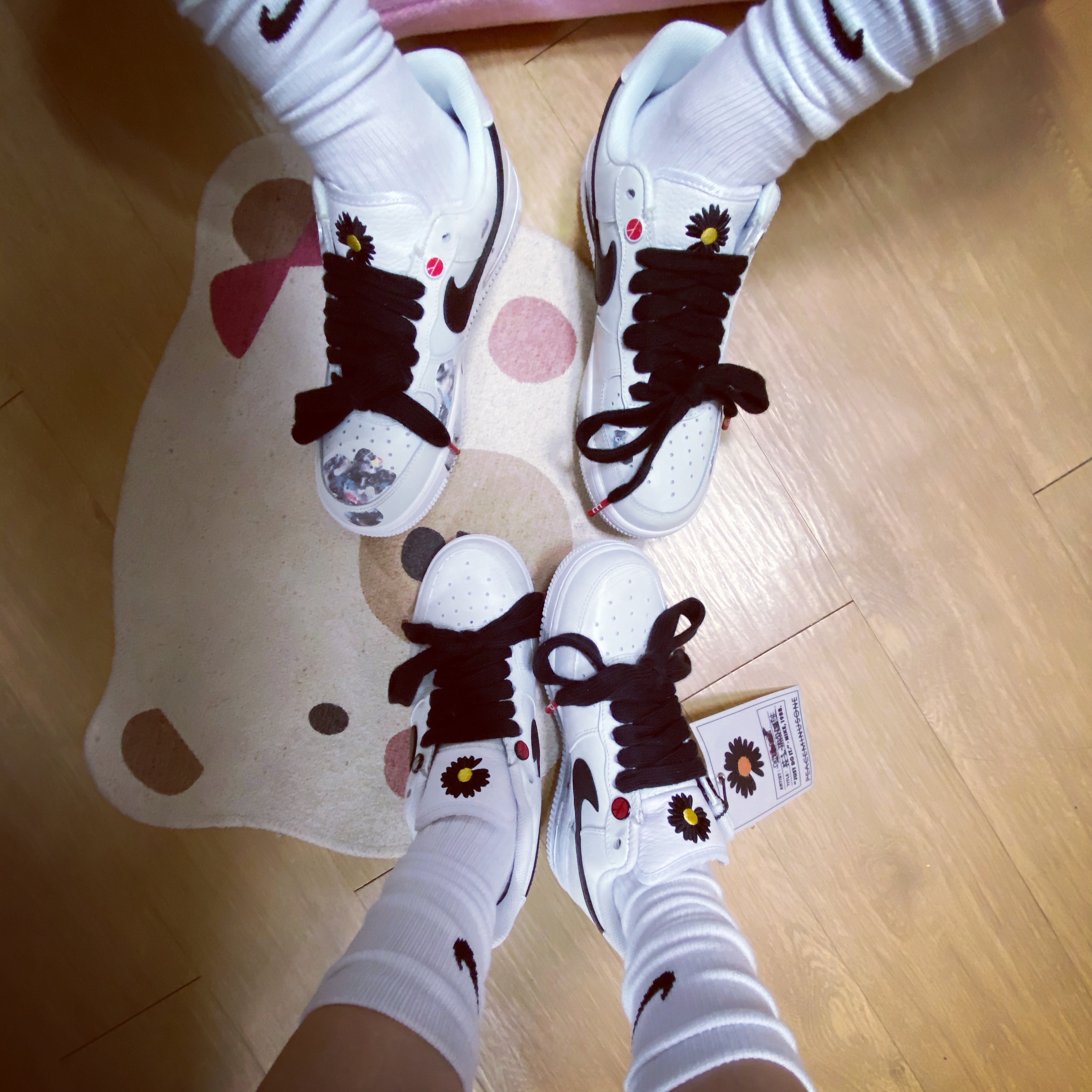 Nike x Peaceminusone Air Force 1 Low Para-Noise 2.0 착용 스타일