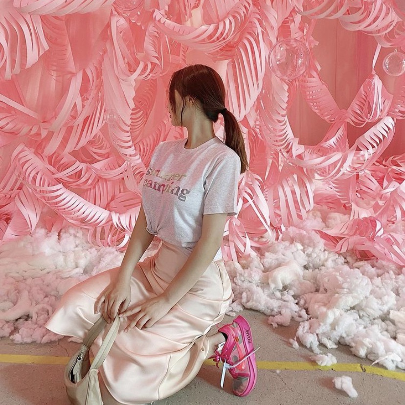 Nike x Off-White Zoom Fly SP Tulip Pink 착용 스타일
