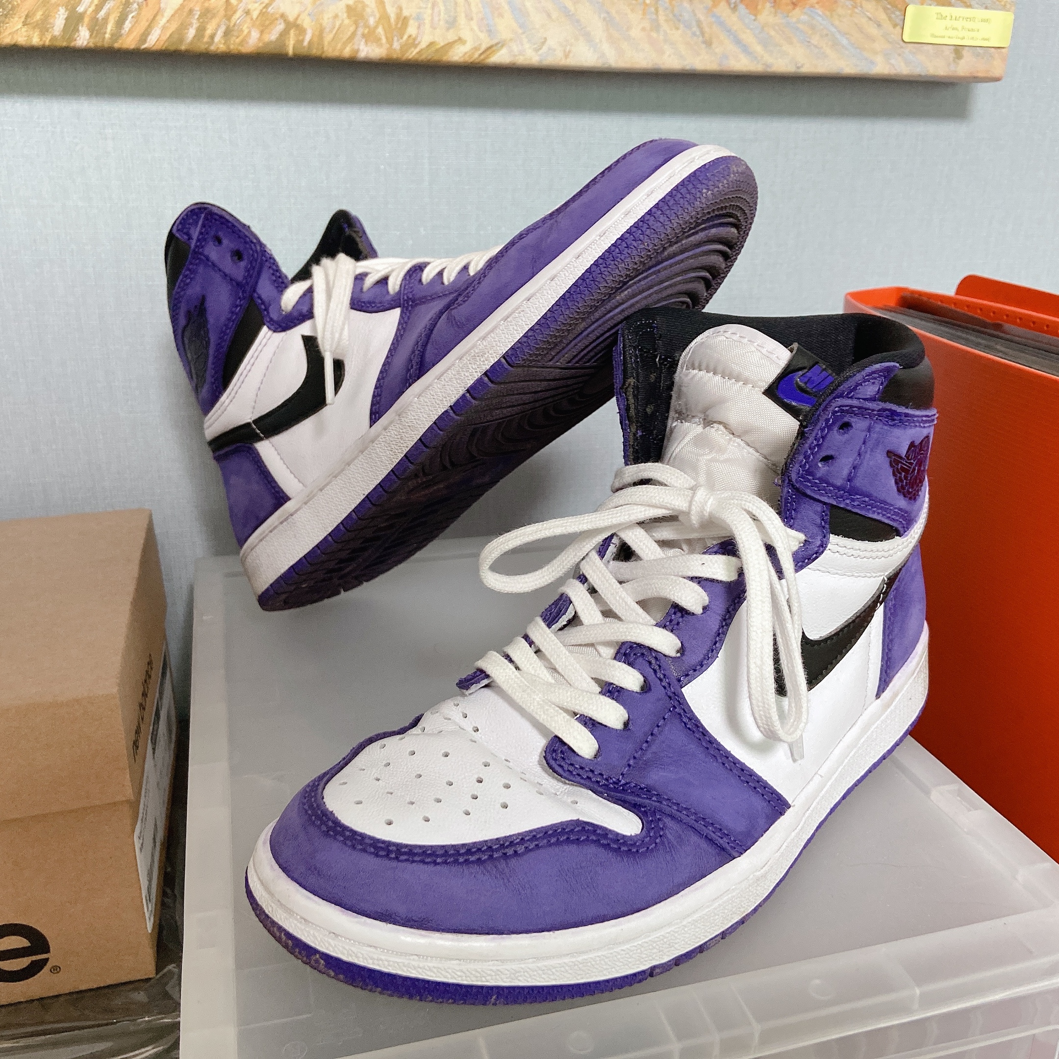 Jordan 1 Retro High OG Court Purple 2020 착용 스타일 - 5