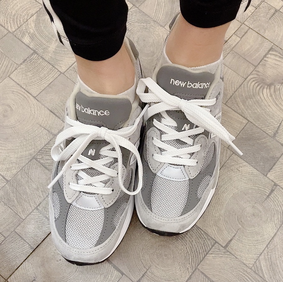 New Balance 992 Made in USA Grey - D Standard 착용 스타일