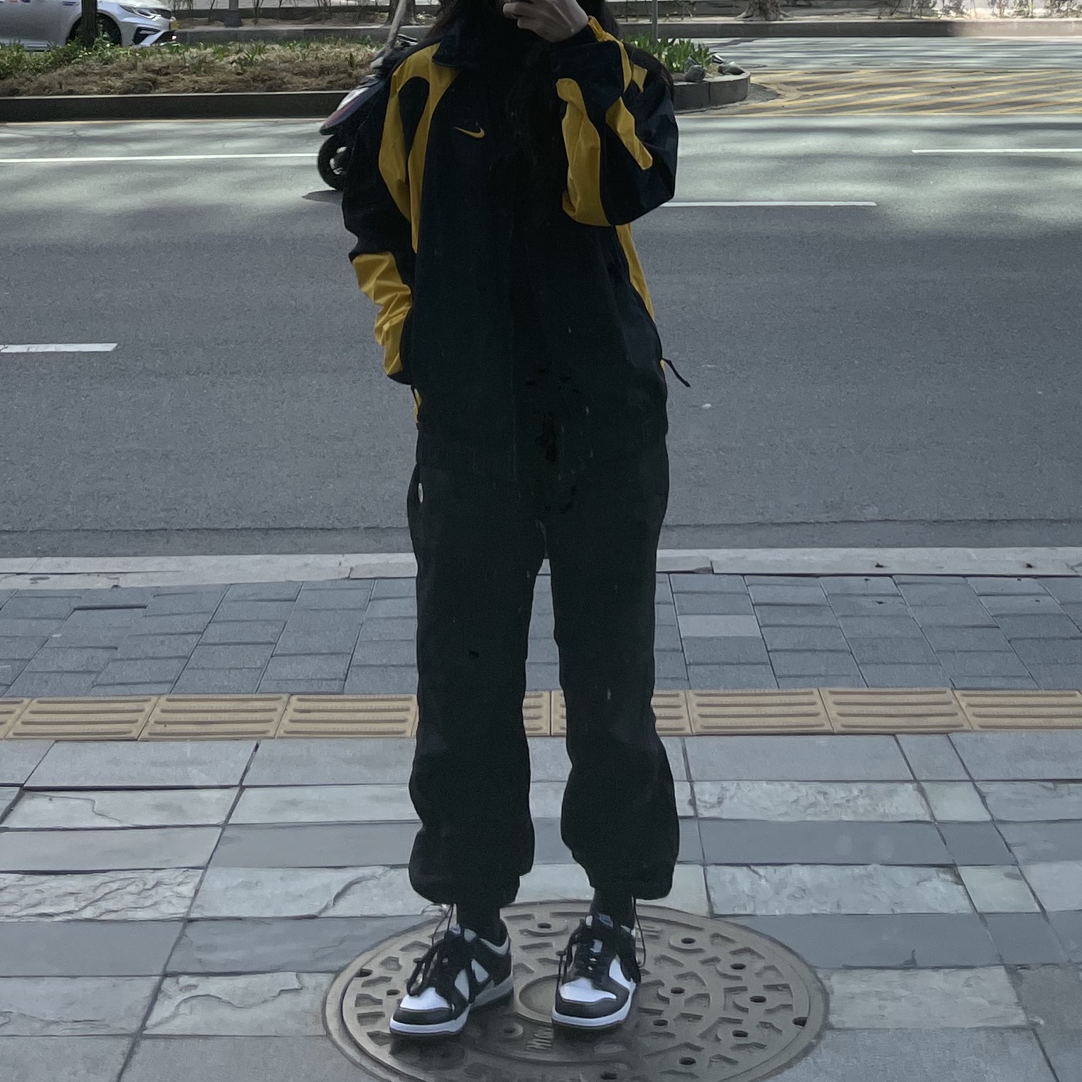 (W) Nike Dunk Low Black, Nike Dunk Low Retro Black 착용 스타일