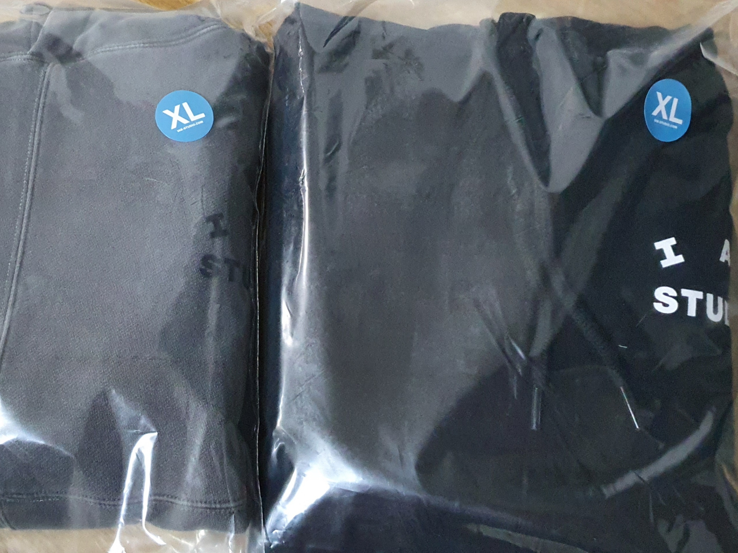 IAB Studio Woven Hoodie Black, IAB Studio Blocked Pigment Hoodie Black 착용 스타일 - 2