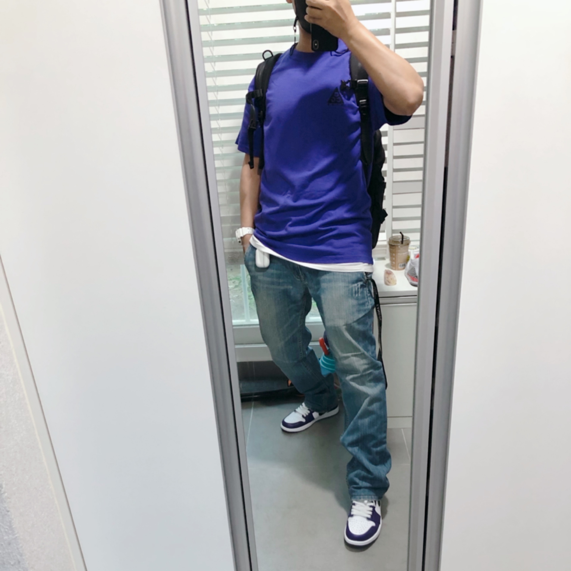 Jordan 1 Retro High OG Court Purple 2020 착용 스타일 - 2