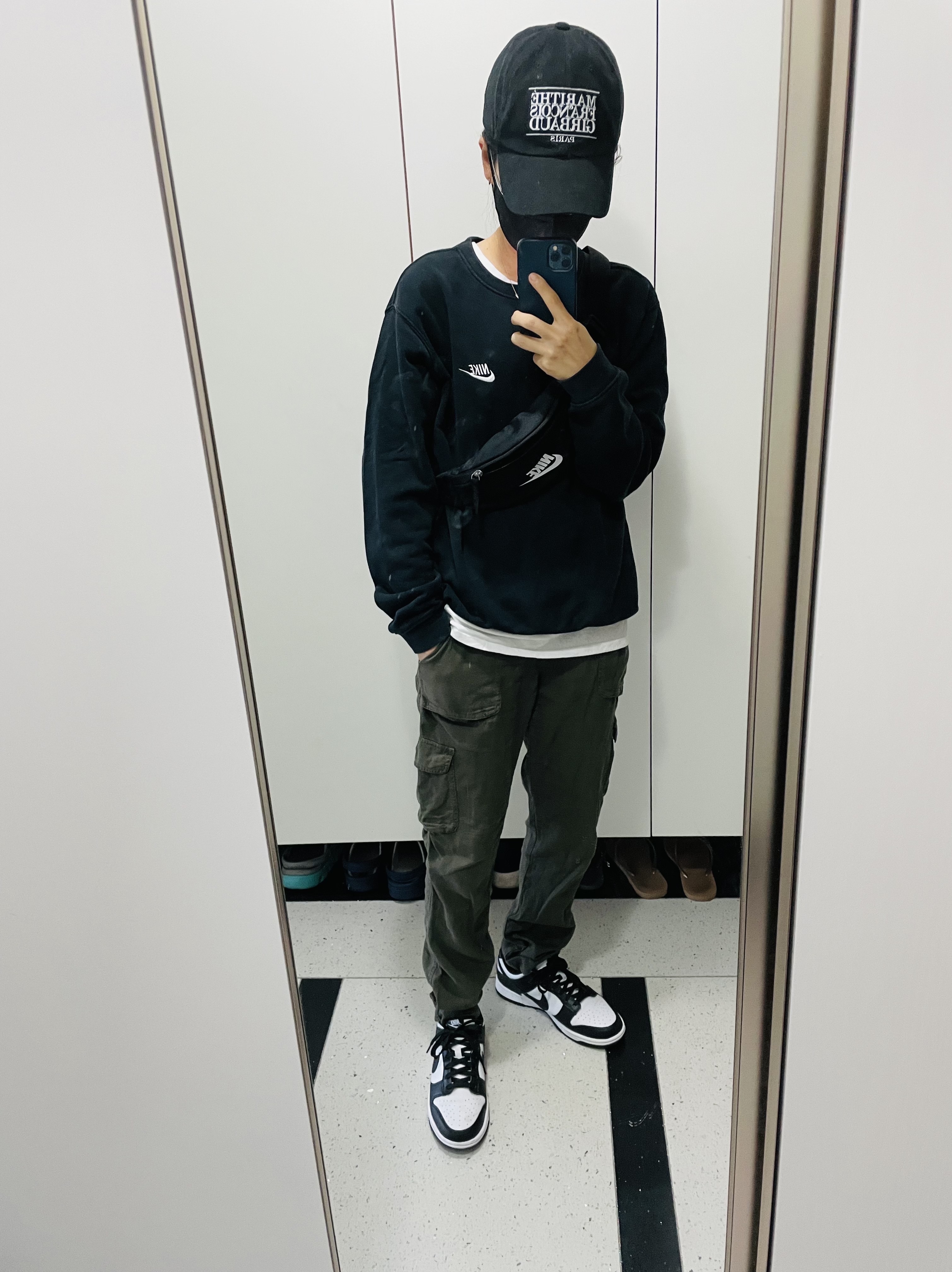 Nike Dunk Low Retro Black 착용 스타일