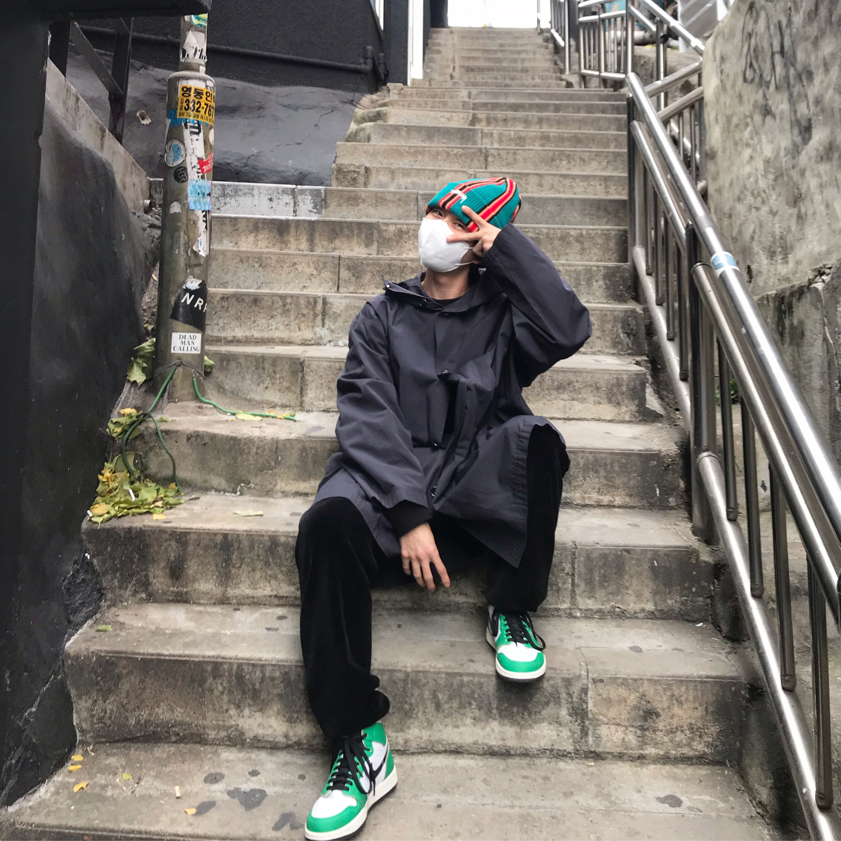 (W) Jordan 1 Retro High OG Lucky Green 착용 스타일