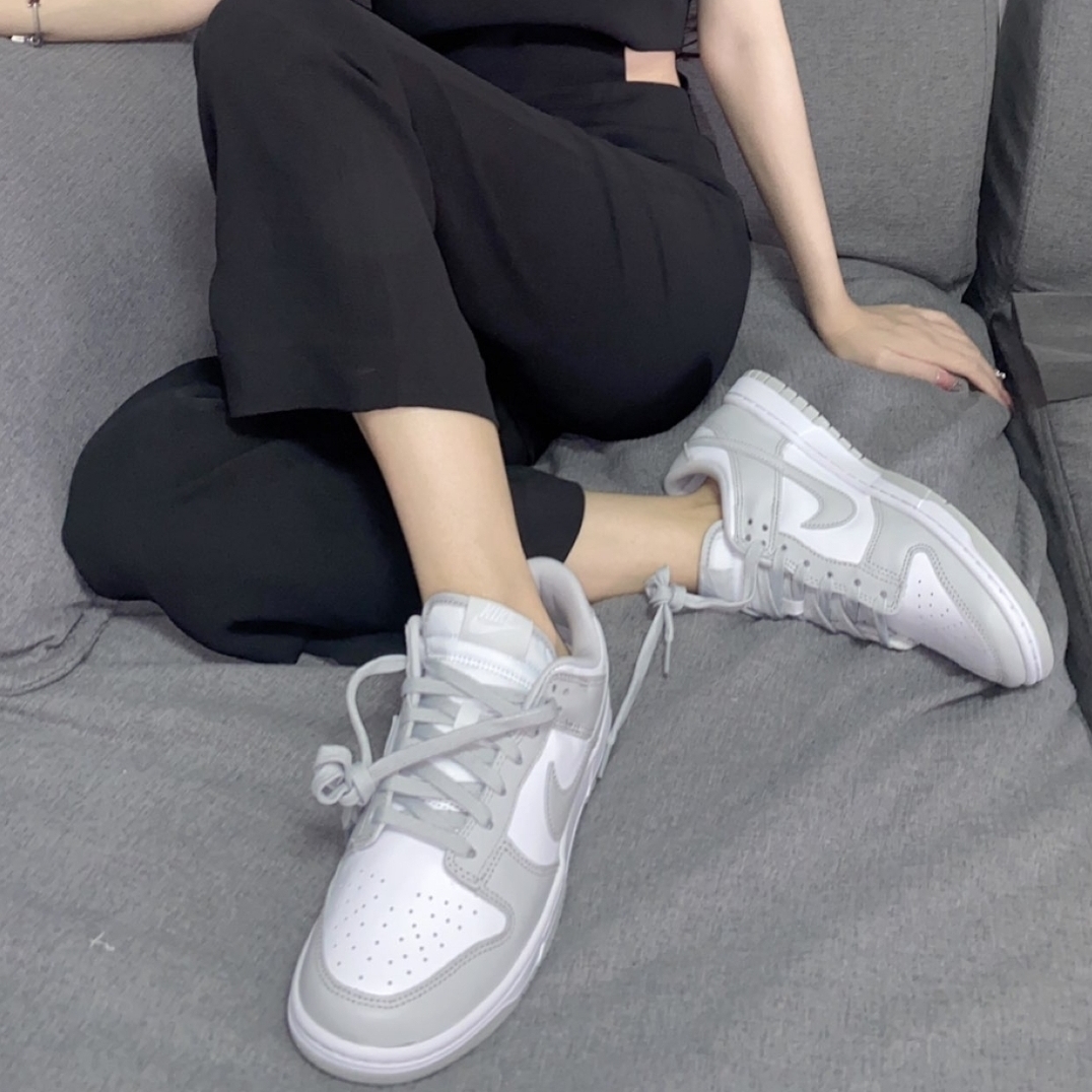 Nike Dunk Low Retro Grey Fog 착용 스타일 - 2
