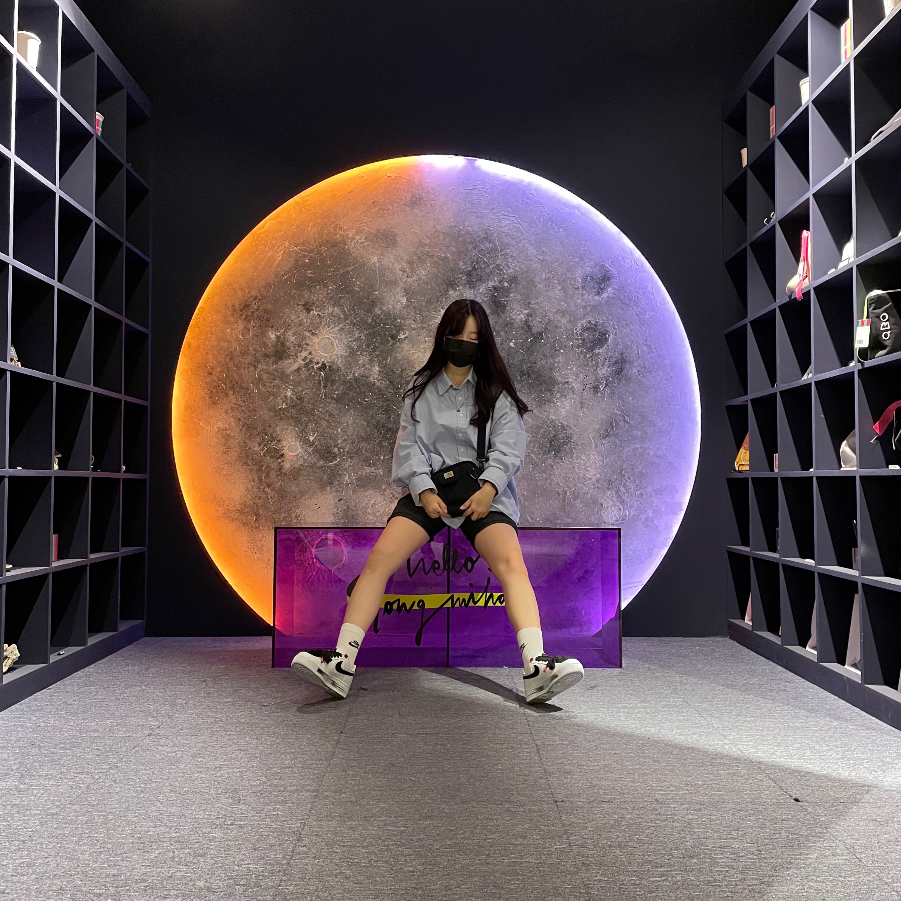 Nike x Peaceminusone Air Force 1 Low Para-Noise 2.0 착용 스타일