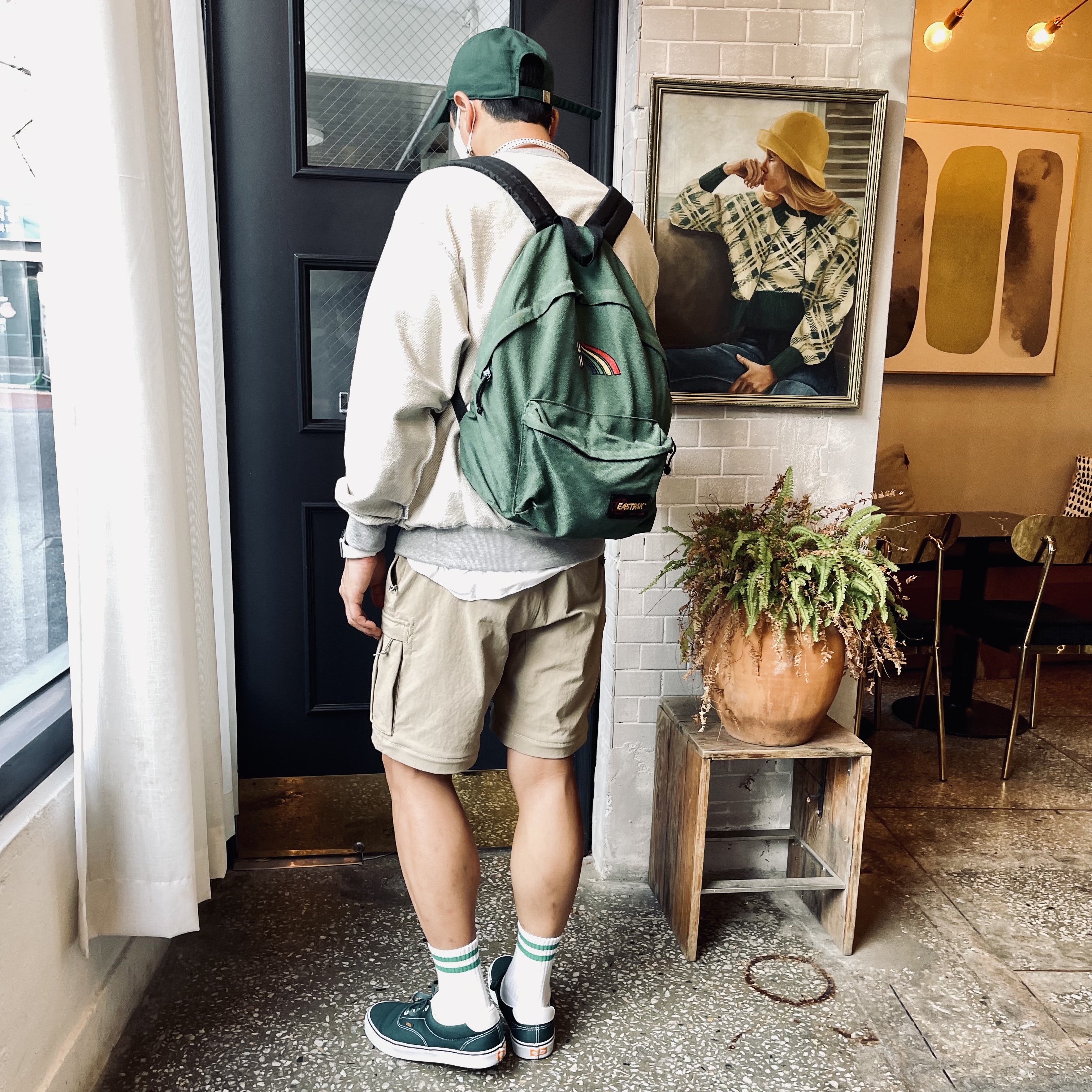 Nike ACG Smith Summit Pants Khaki - Asia, Vans ComfyCush Era Bistro Green 착용 스타일 - 3