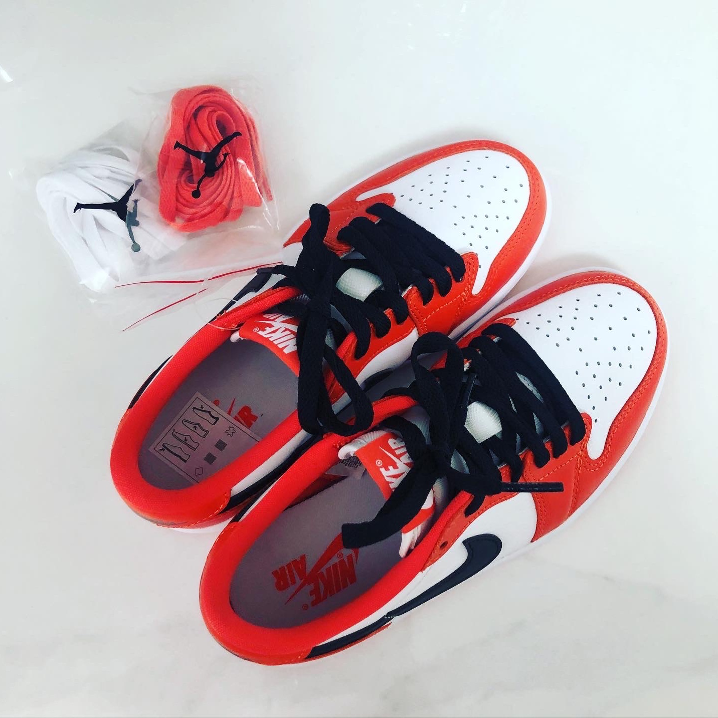 (W) Jordan 1 Low OG Starfish 착용 스타일 - 2