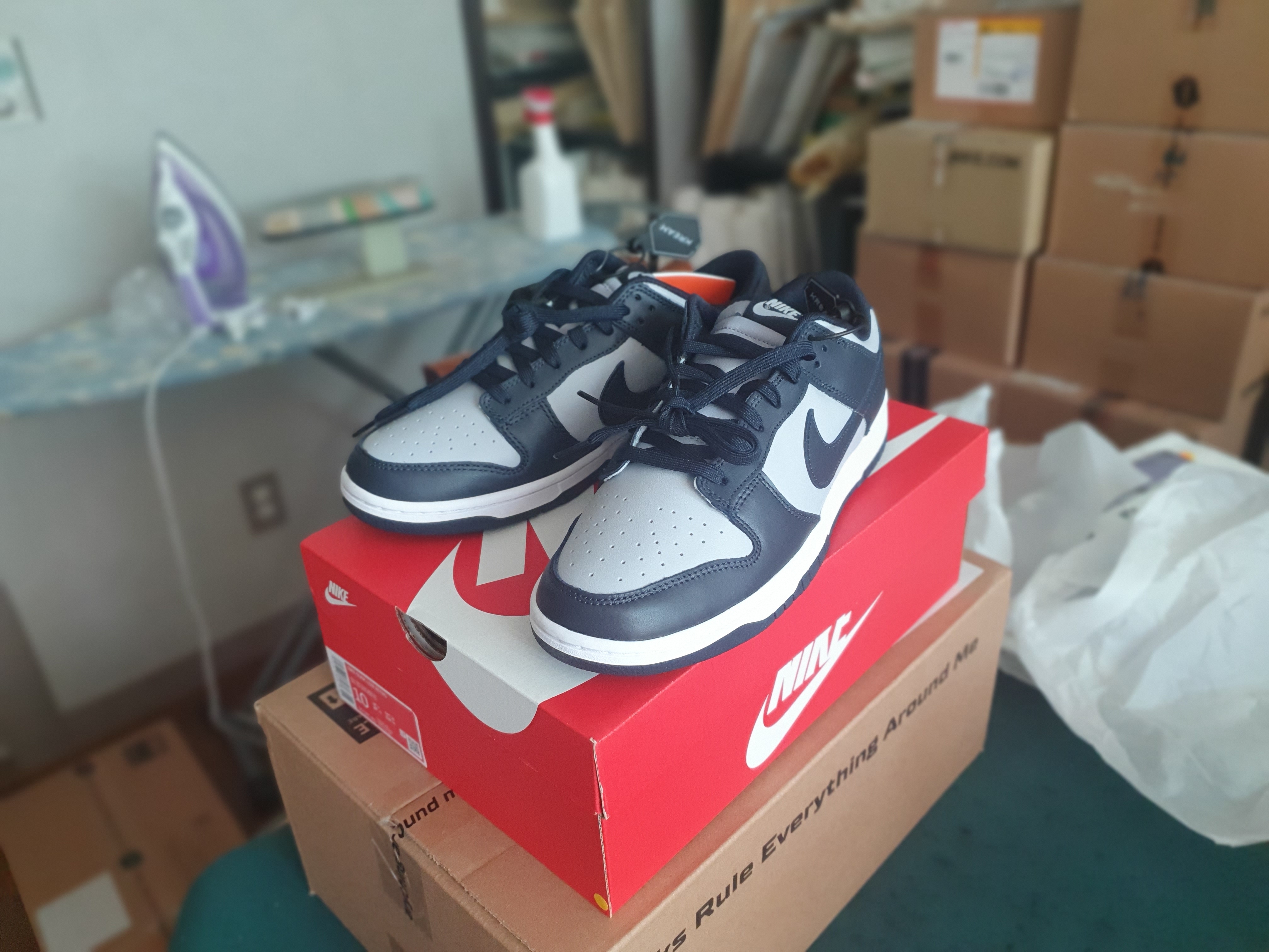 Nike Dunk Low Retro Championship Grey 착용 스타일 - 1