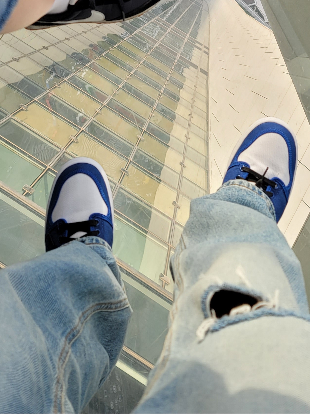 Jordan 1 KO Storm Blue 착용 스타일 - 2