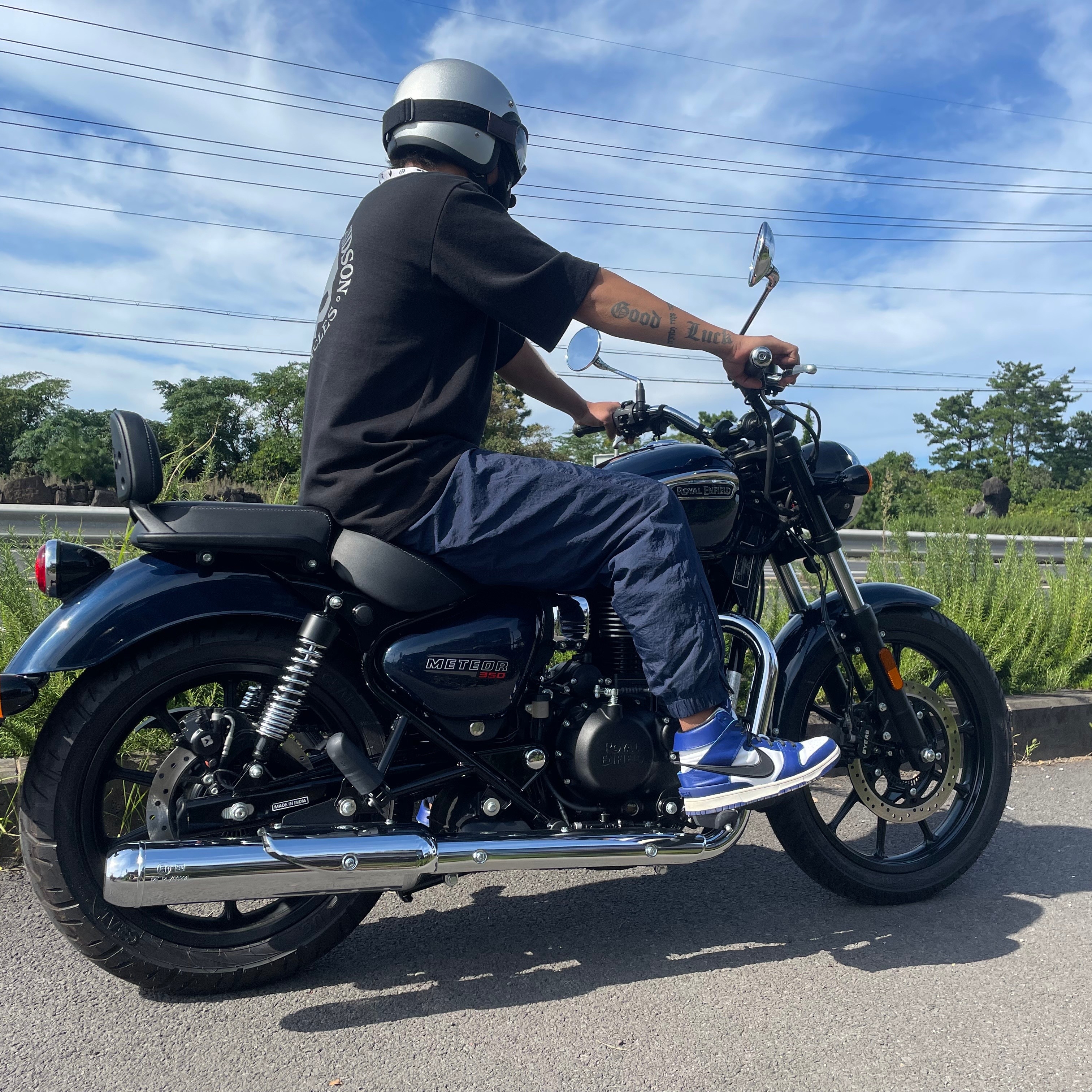 Nike x Ambush Dunk High Deep Royal Blue, Nike x Kim Jones Track Pants Navy - US/EU 착용 스타일