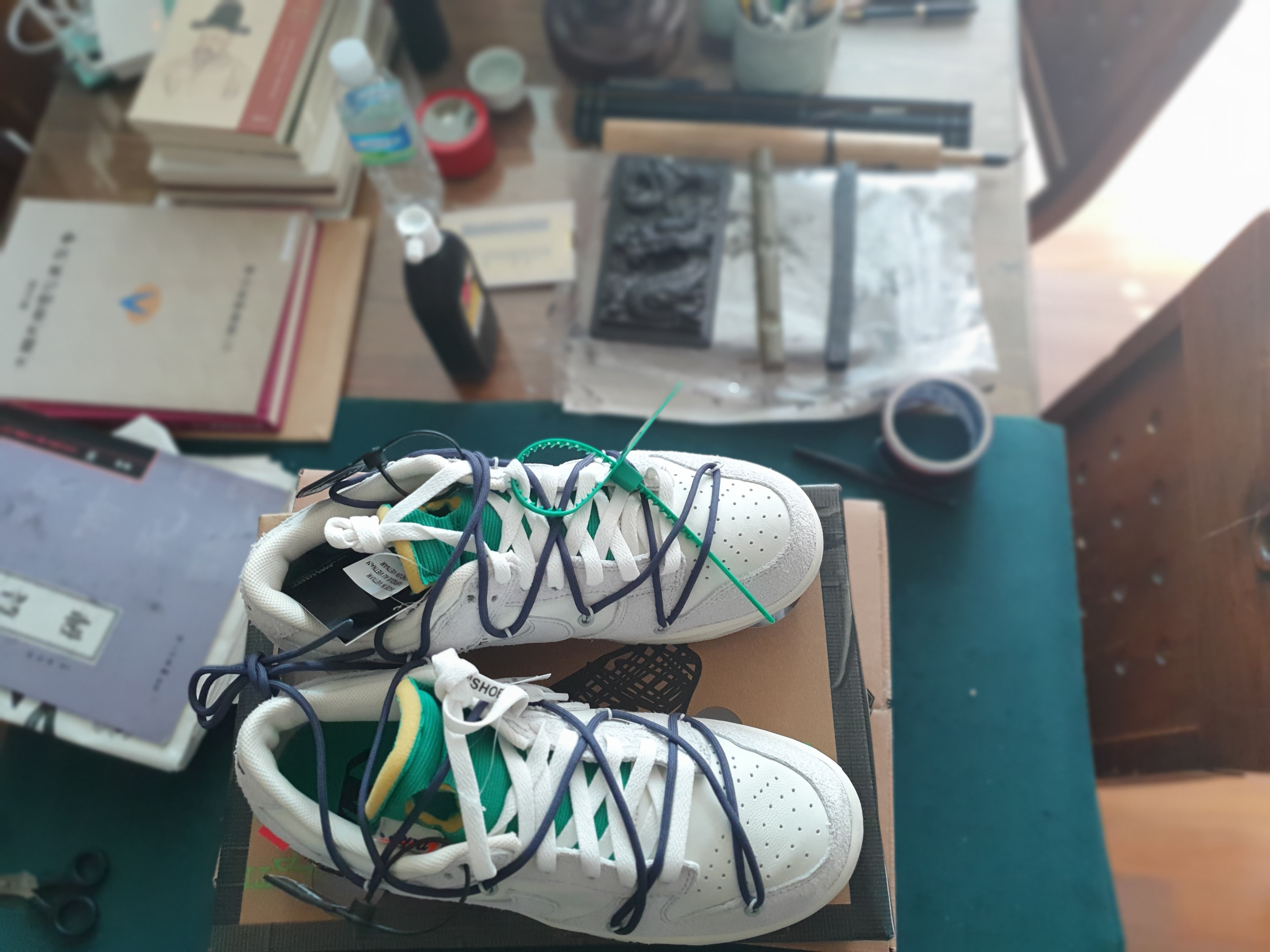 Nike x Off-White Dunk Low The 50 - Lot 20 착용 스타일 - 4