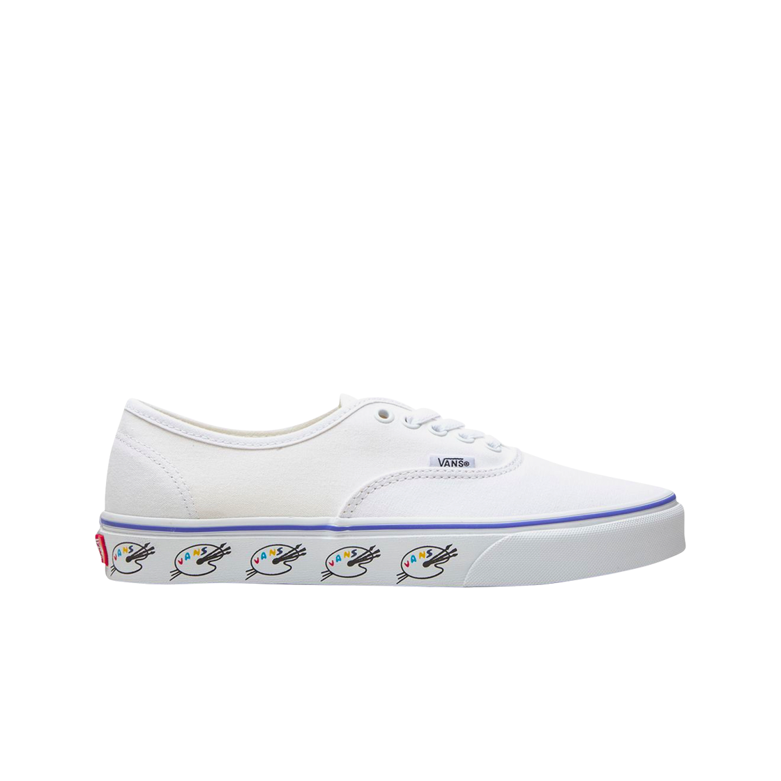 VN0A348A40N Vans Authentic Sidewalll Paint White