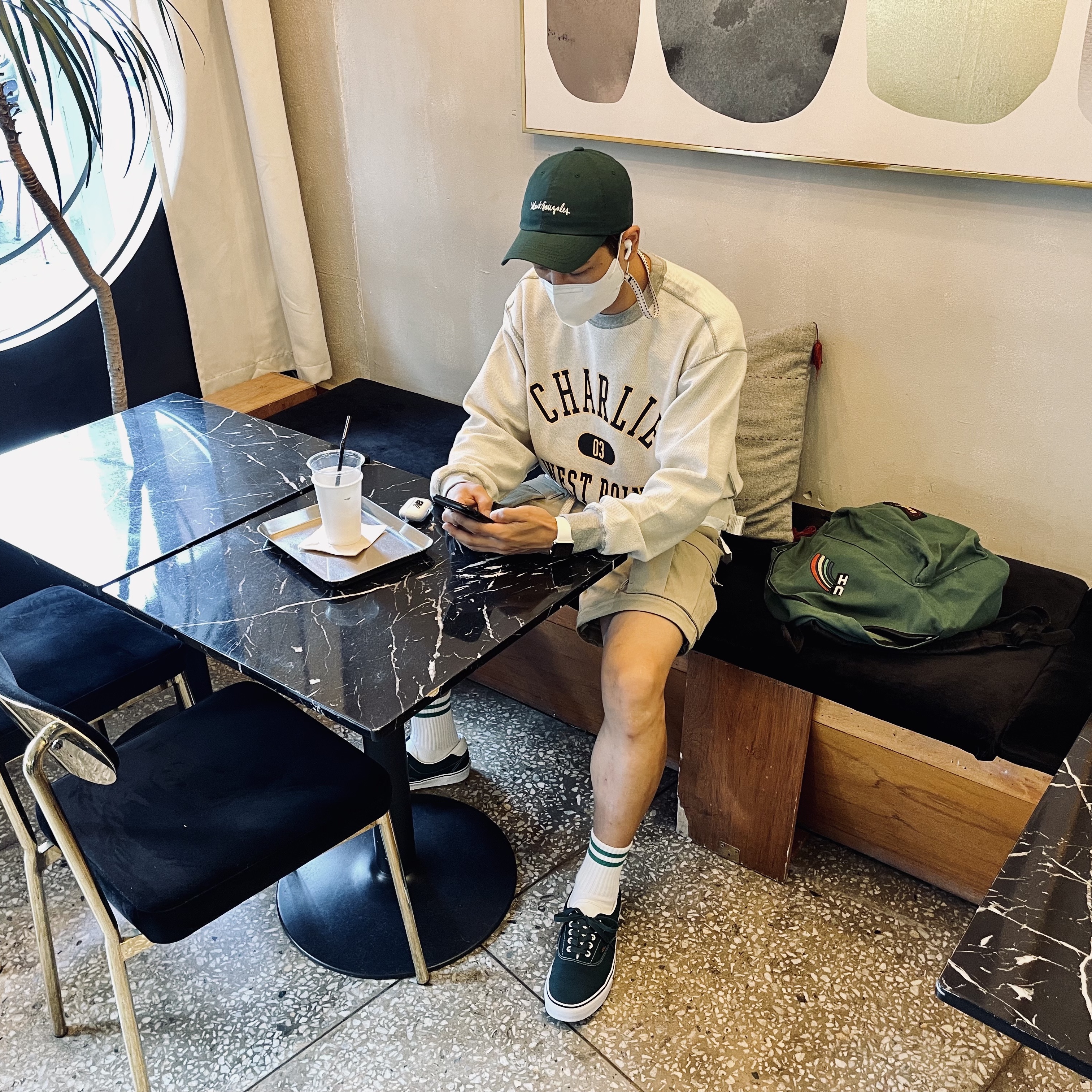 Nike ACG Smith Summit Pants Khaki - Asia, Vans ComfyCush Era Bistro Green 착용 스타일 - 1