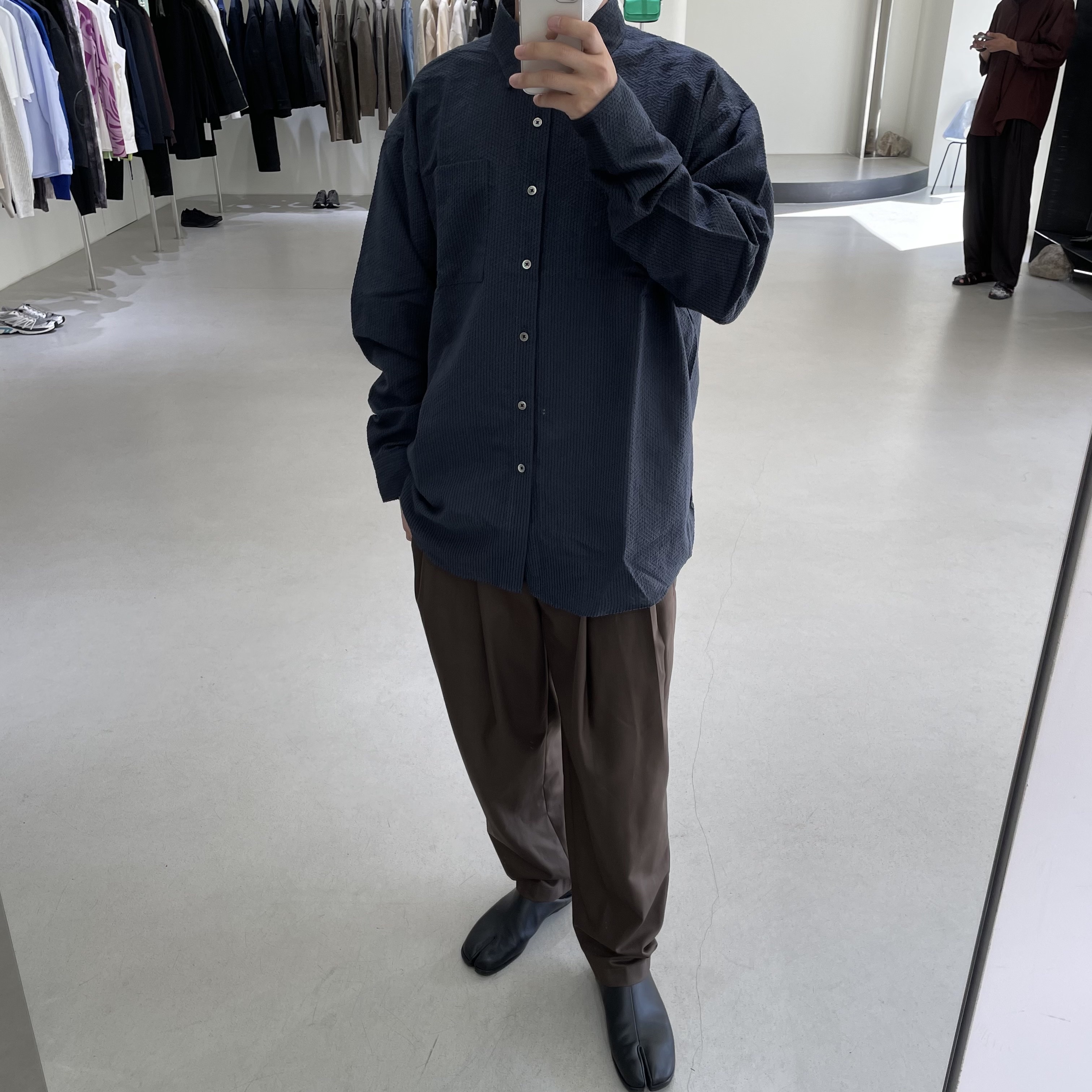 Maison Margiela Tabi Low Black 착용 스타일