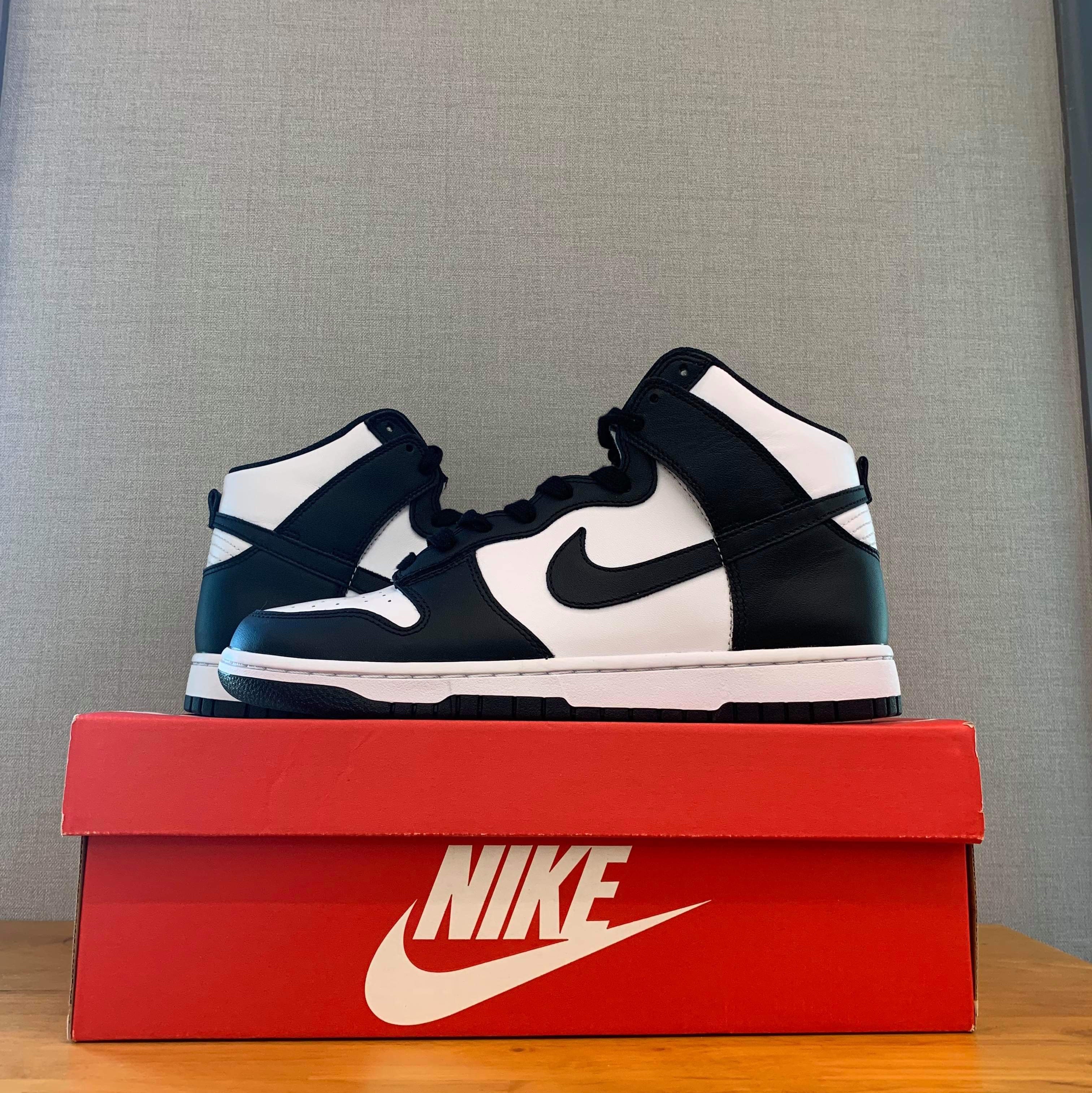 Nike Dunk High Retro Black and White 착용 스타일