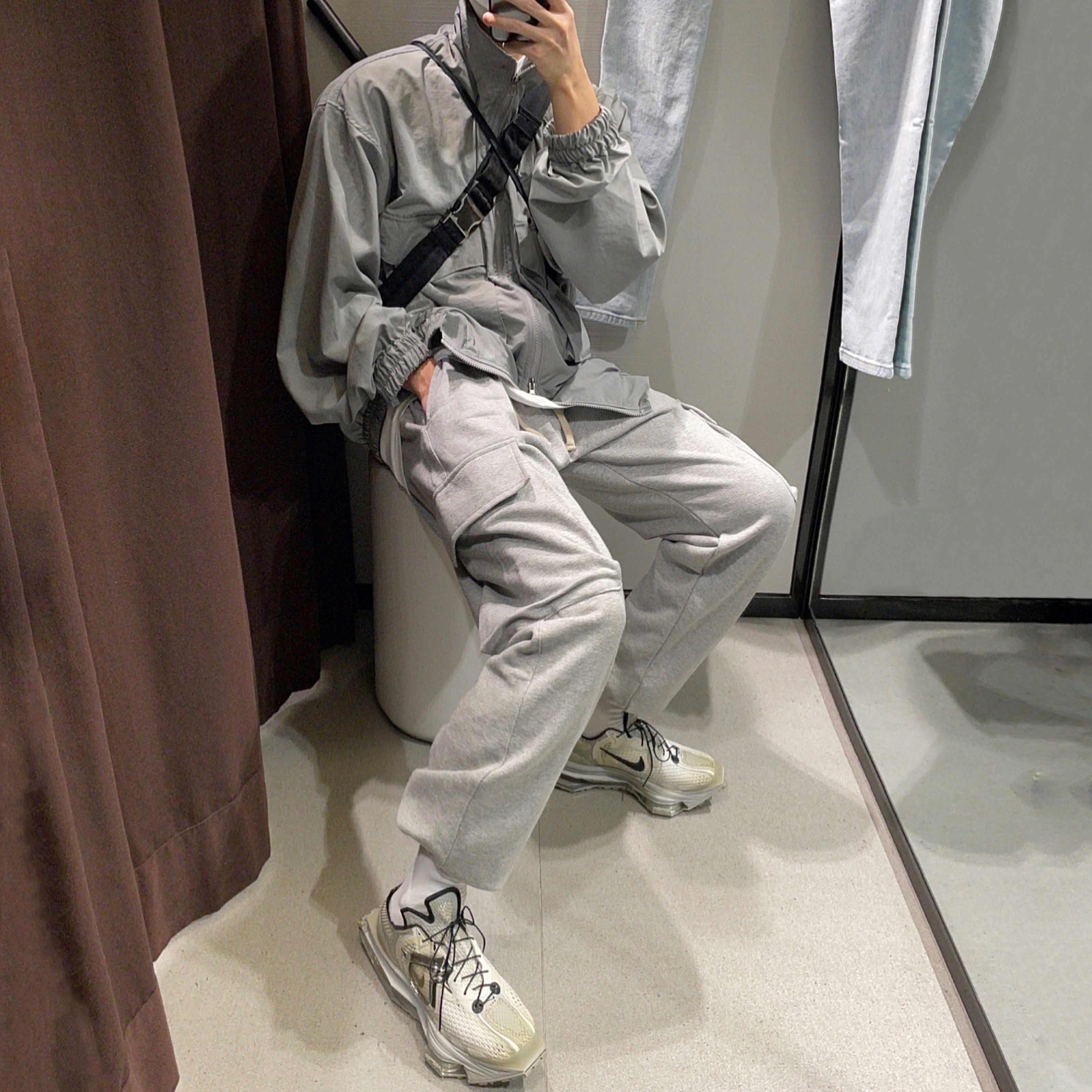 Nike x Matthew M Williams Zoom 004 Stone 착용 스타일 - 1
