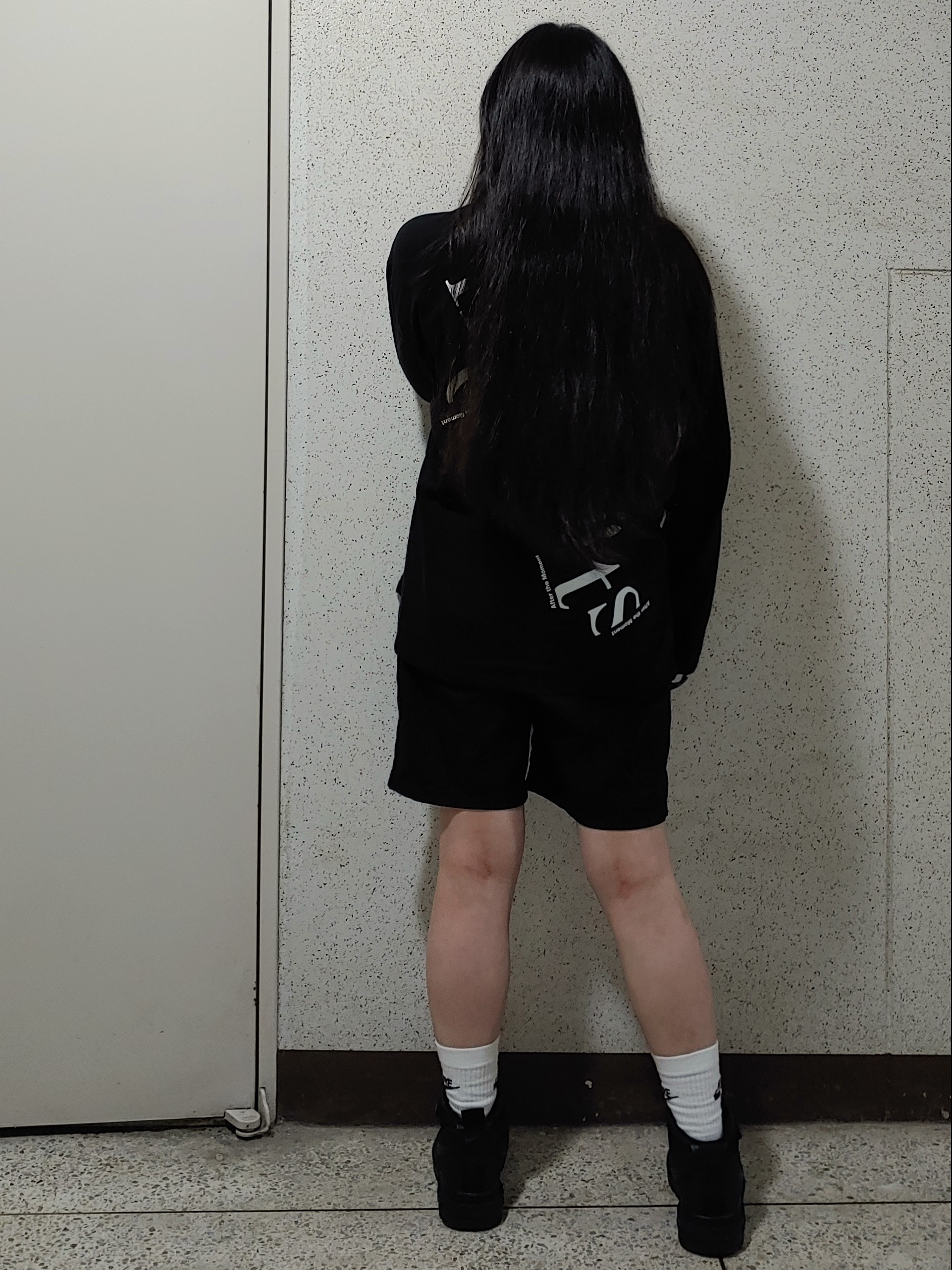 Nike Air Force 1 Boot Black Anthracite 착용 스타일 - 4