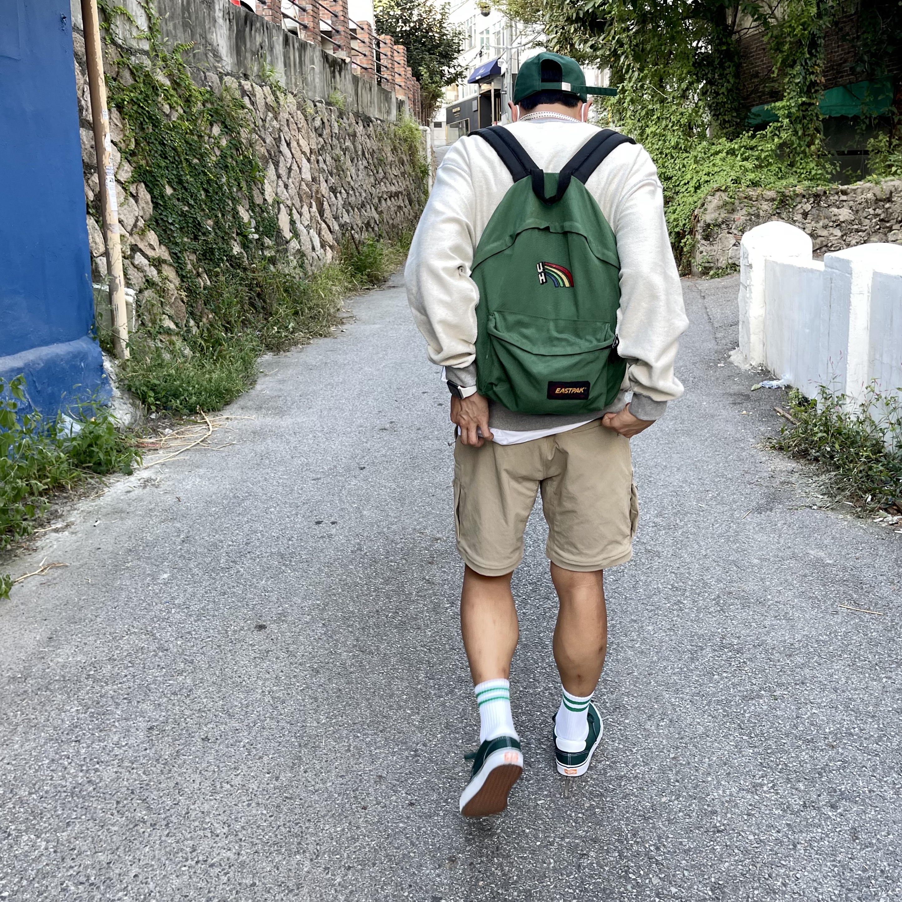 Nike ACG Smith Summit Pants Khaki - Asia, Vans ComfyCush Era Bistro Green 착용 스타일 - 4