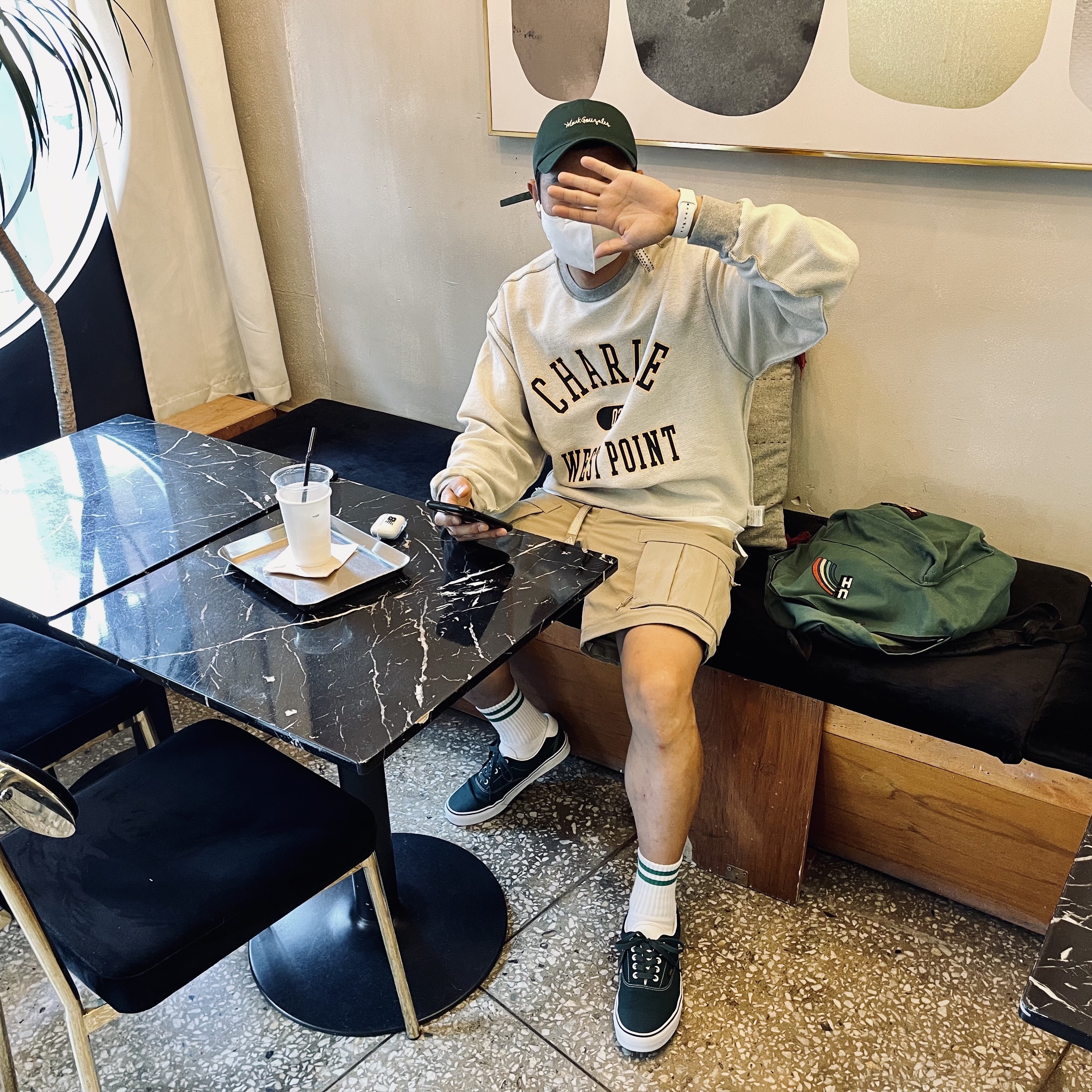 Nike ACG Smith Summit Pants Khaki - Asia, Vans ComfyCush Era Bistro Green 착용 스타일 - 2