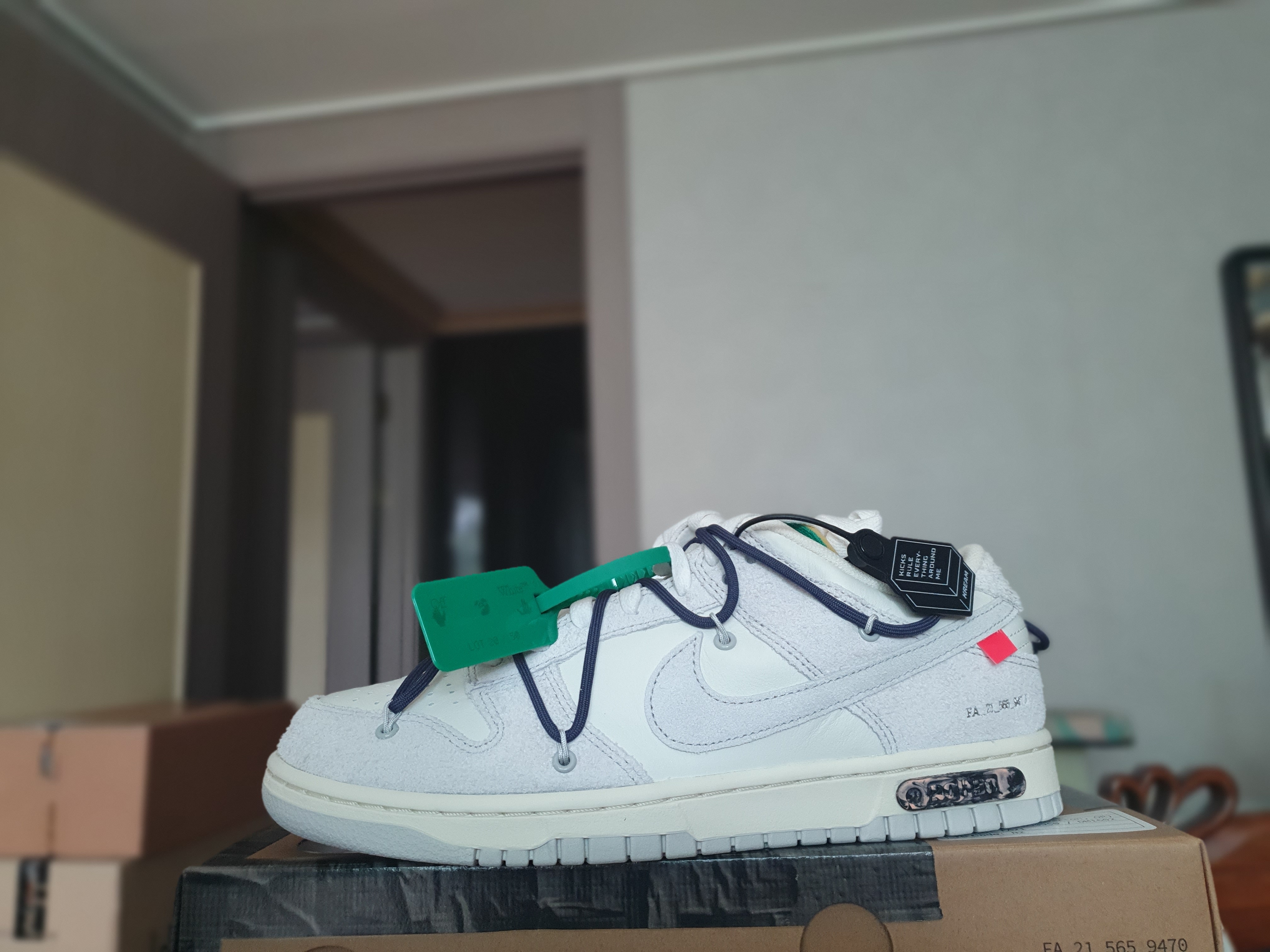 Nike x Off-White Dunk Low The 50 - Lot 20 착용 스타일 - 2
