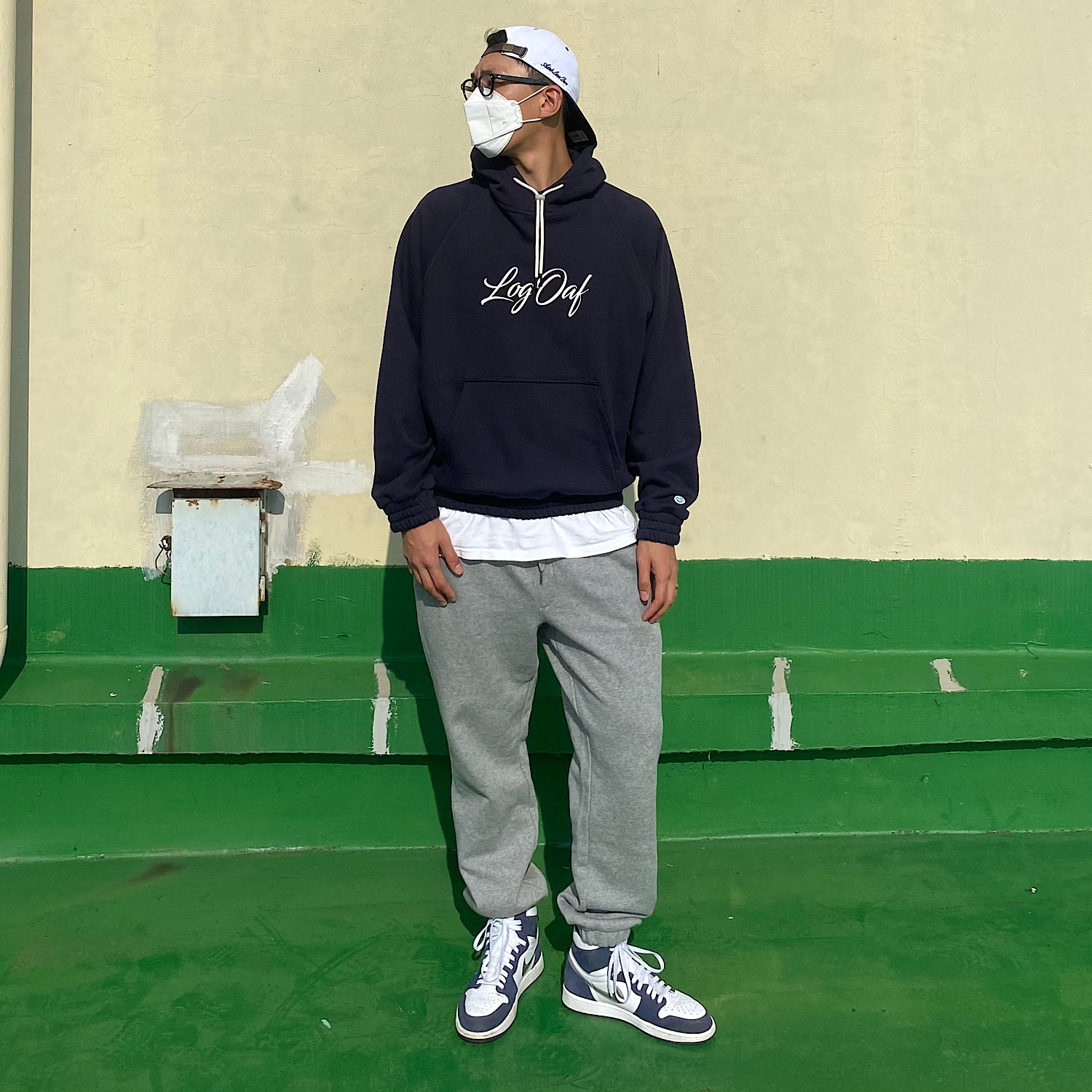 Jordan 1 Retro High OG CO.JP Midnight Navy 착용 스타일