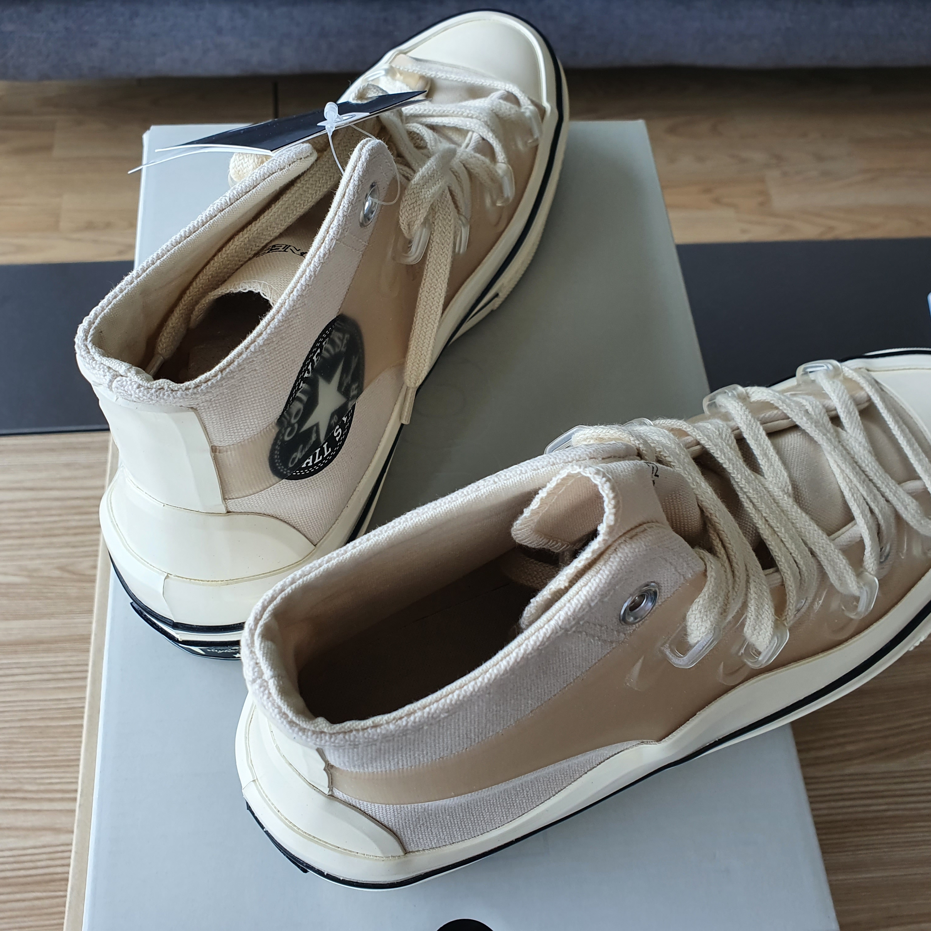 Converse x Kim Jones Chuck 70 Utility Wave High Natural Ivory 착용 스타일 - 5
