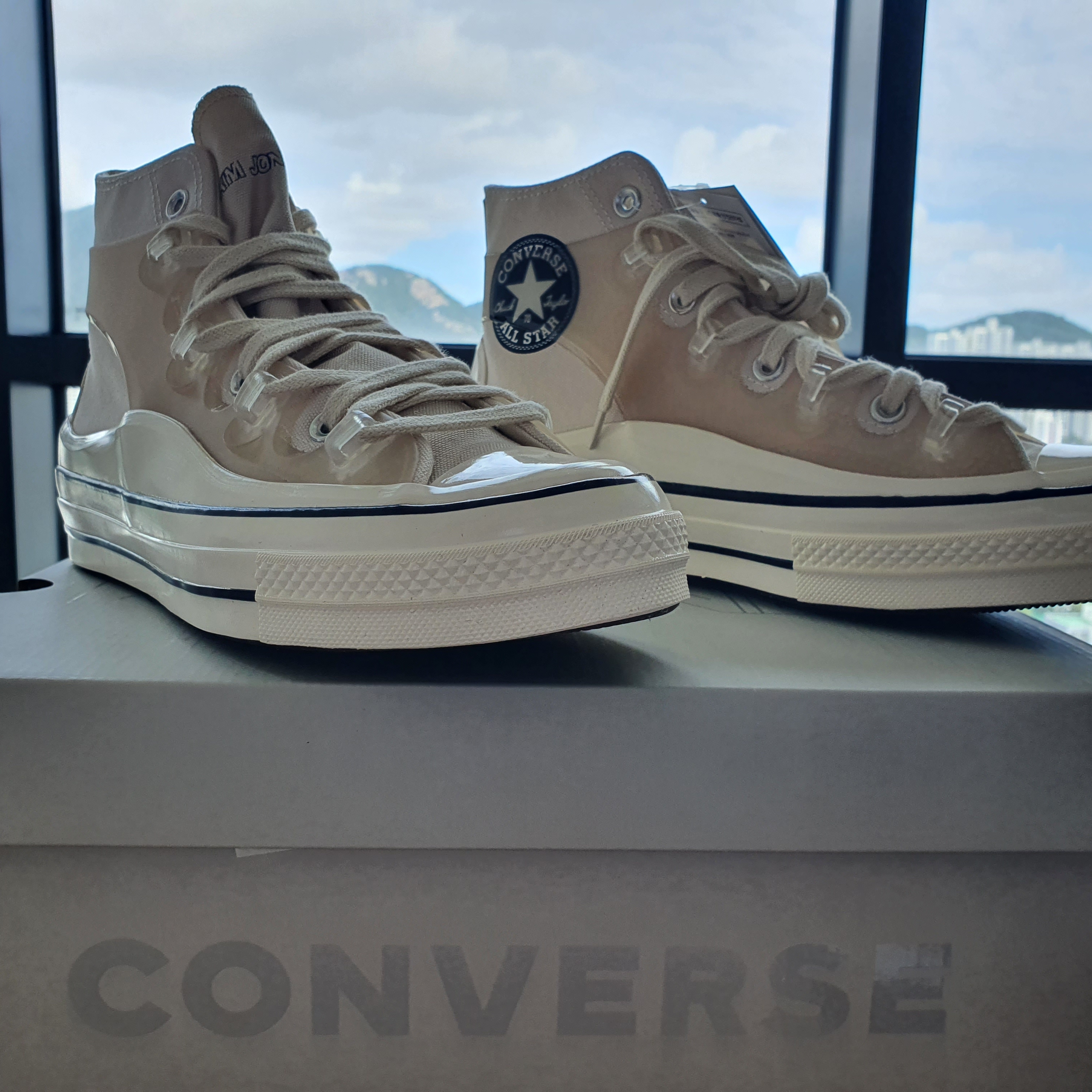 Converse x Kim Jones Chuck 70 Utility Wave High Natural Ivory 착용 스타일 - 2