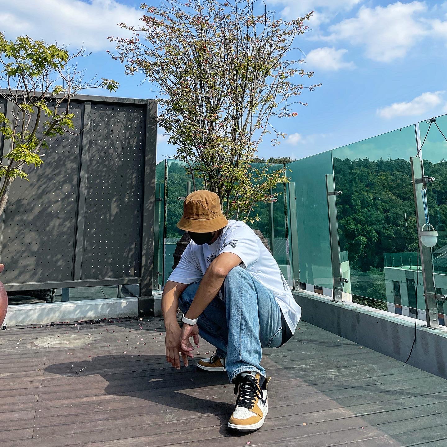 Jordan 1 Retro High Rookie of the Year, Jordan x Off-White S/S T-Shirt White - US/EU 착용 스타일 - 3