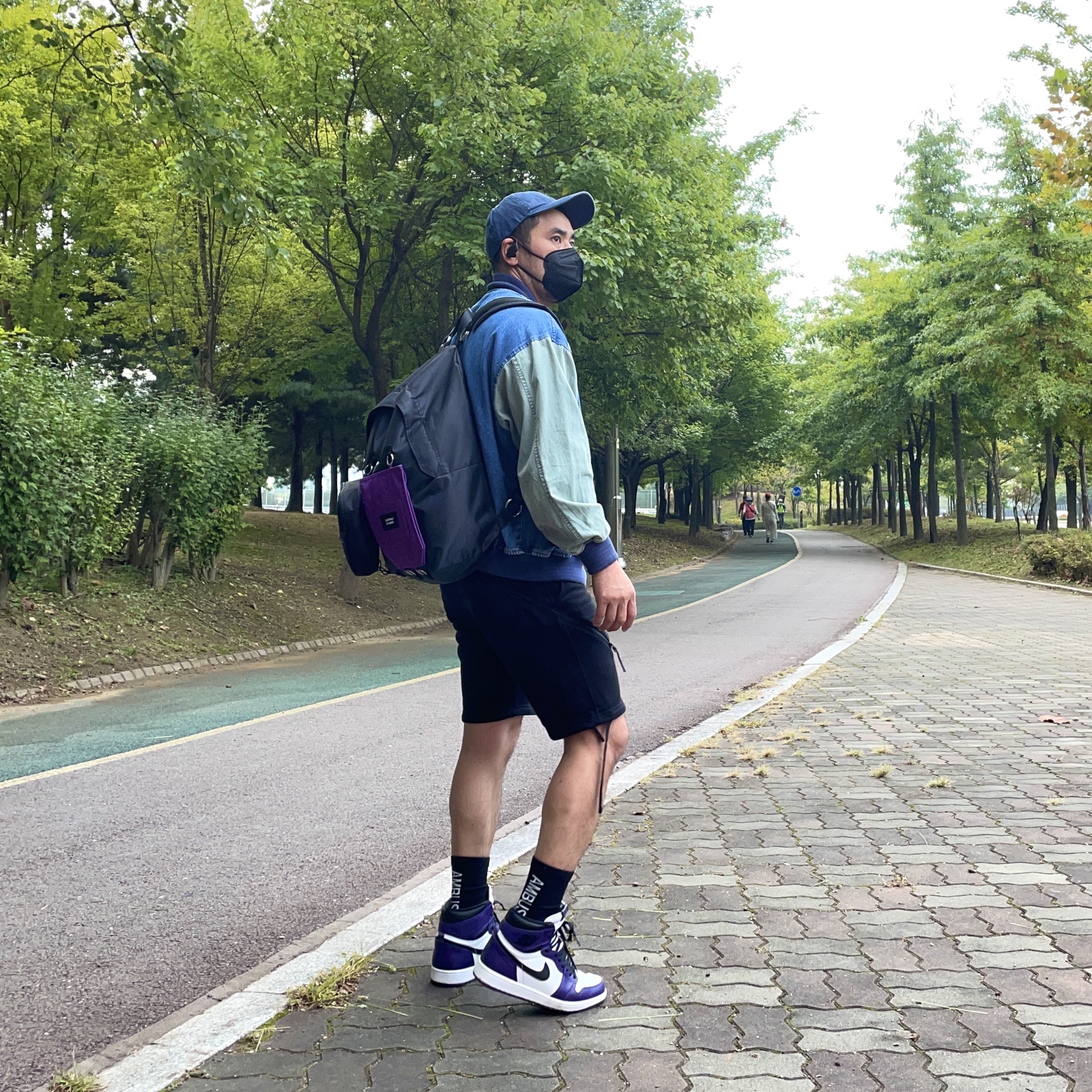 Jordan 1 Retro High OG Court Purple 2020 착용 스타일 - 1