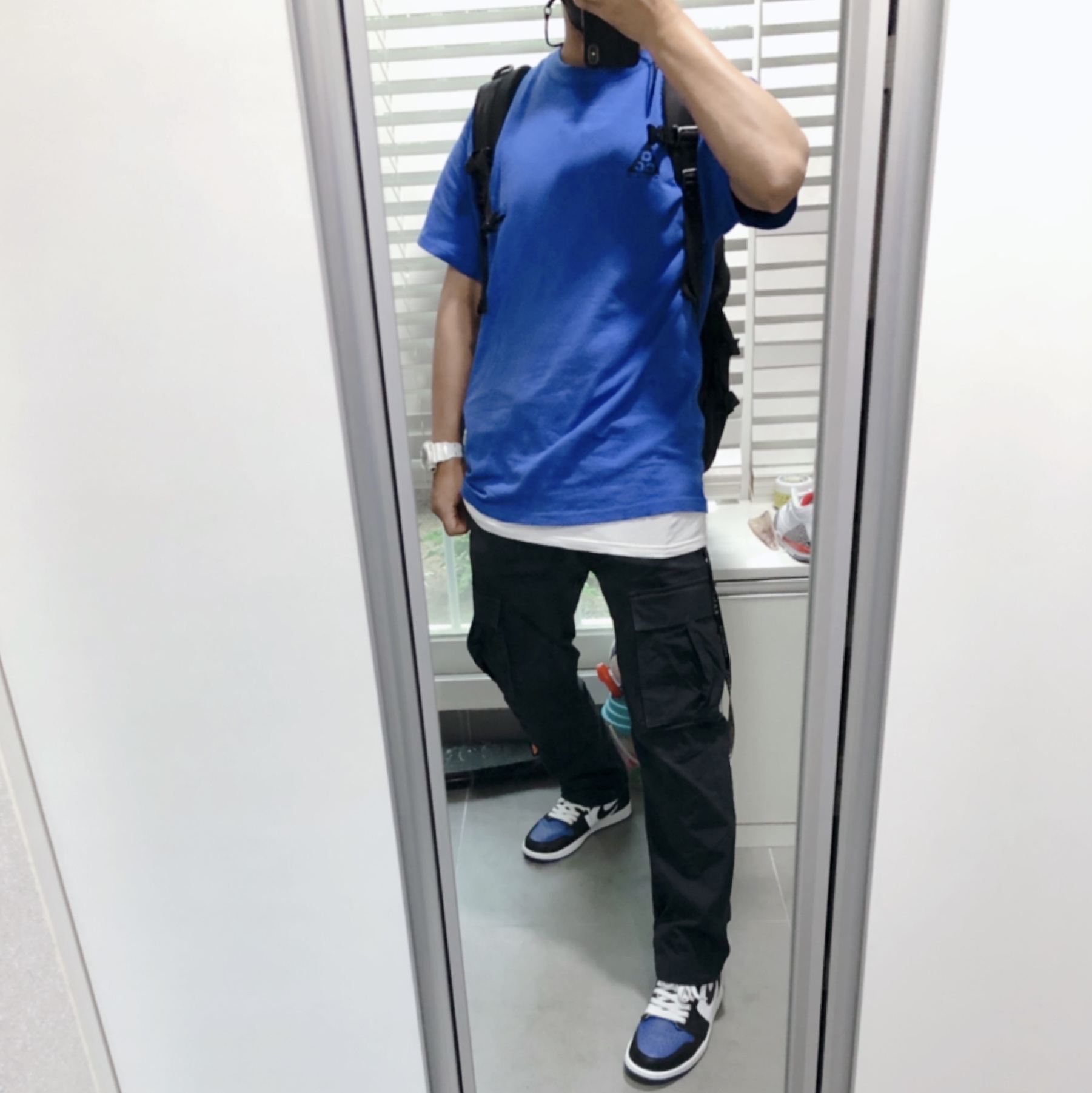 Jordan 1 Retro High OG Royal Toe 착용 스타일 - 2