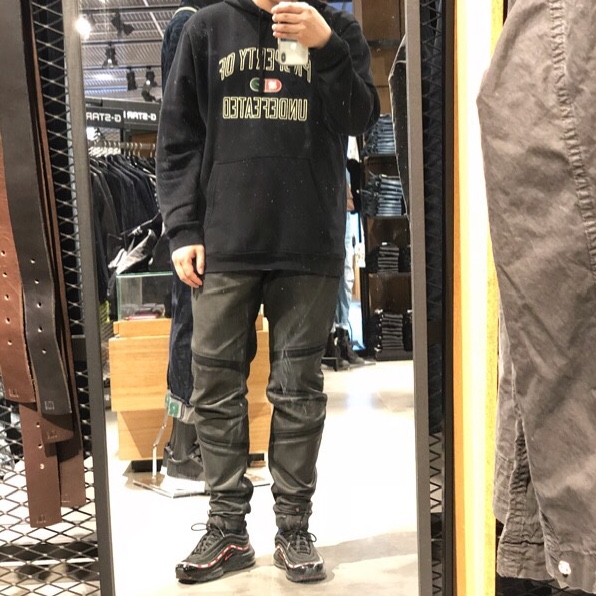 Nike x Undefeated Air Max 97 Black 착용 스타일