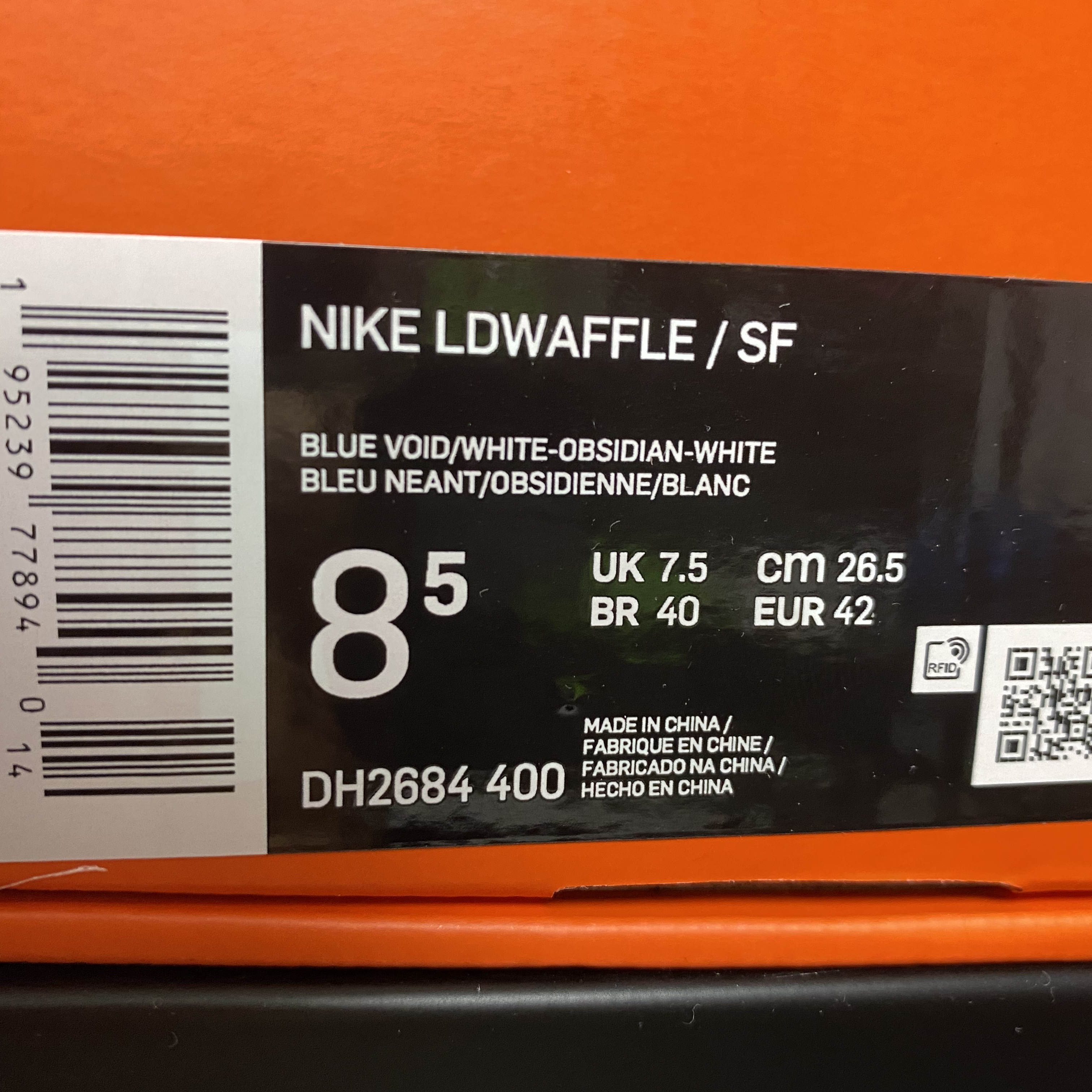 Nike x Sacai x Fragment LDWaffle Blackened Blue 착용 스타일 - 2