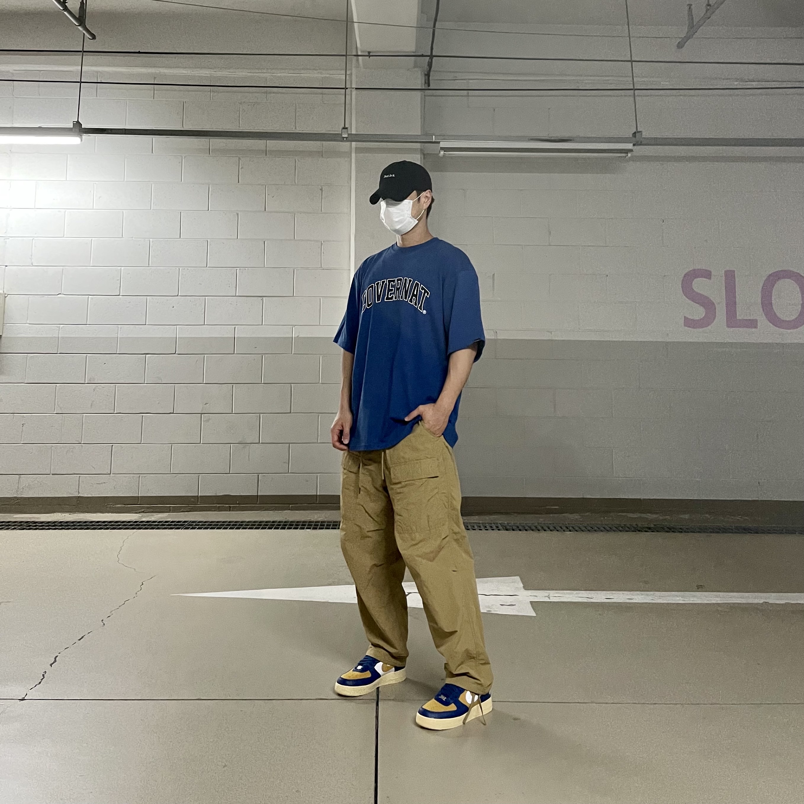 Nike x Undefeated Air Force 1 Low SP 5 On It Court Blue 착용 스타일